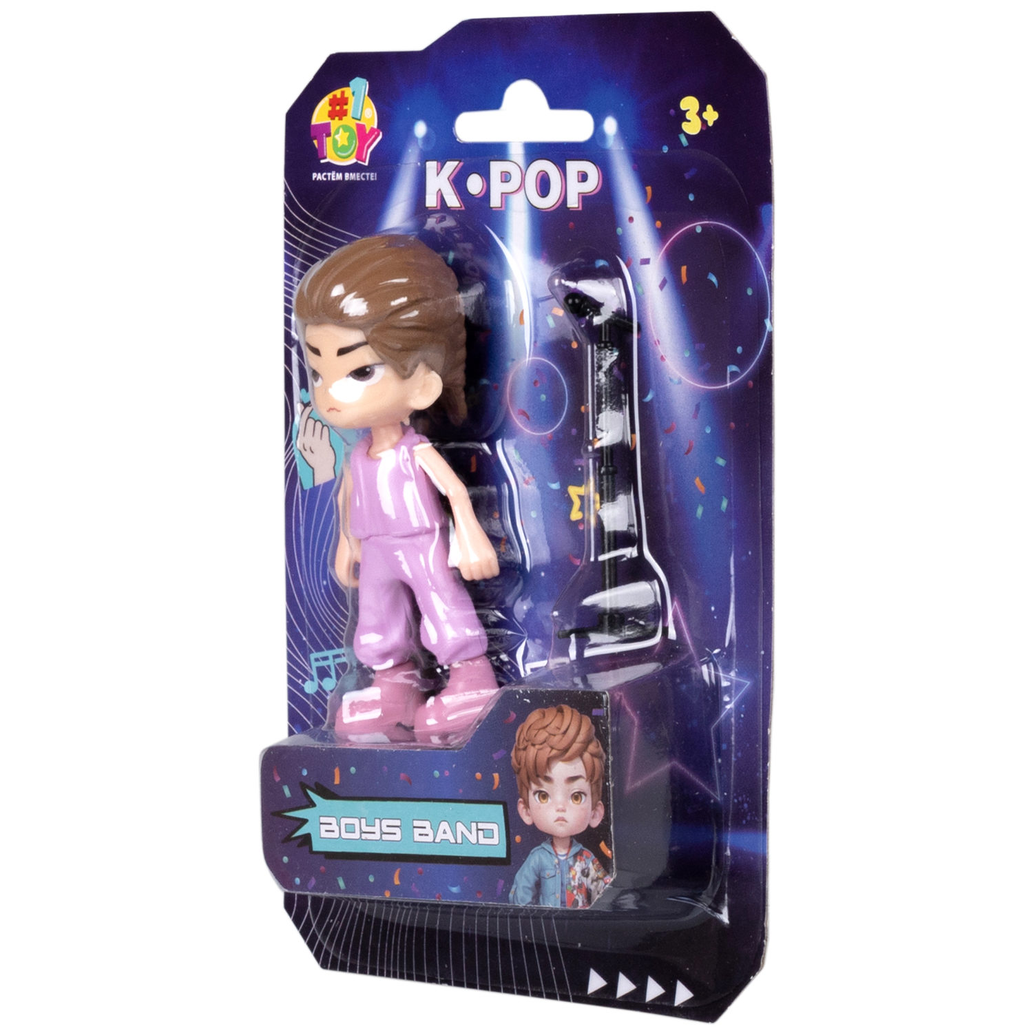 Кукла для девочки 1TOY K-POP Boys band с музыкальными инструментами, маленькая фигурка аниме 