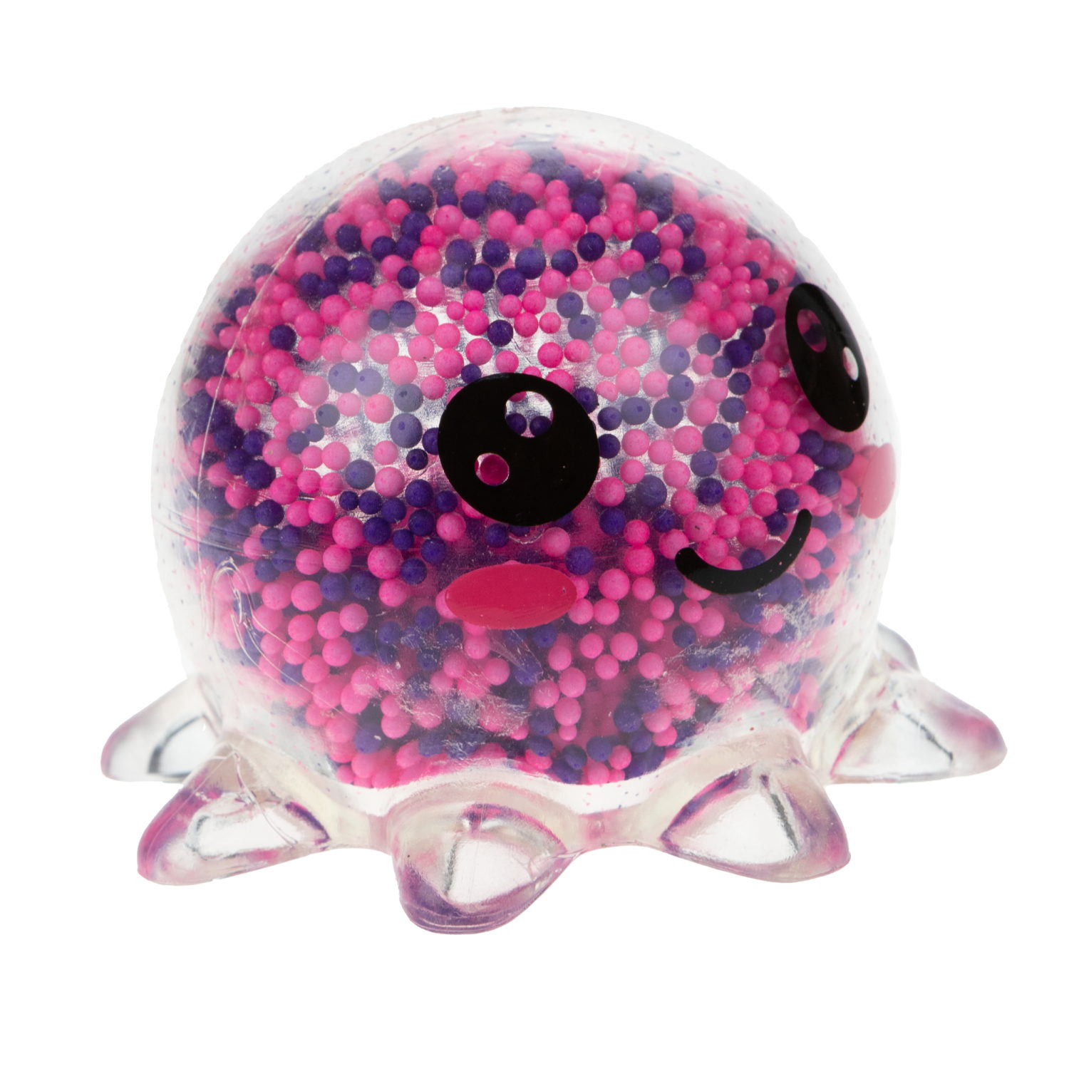 1toy Жмяка осьминог, 8х6,5 см, 3 вида в асс., 12 шт. в д/б