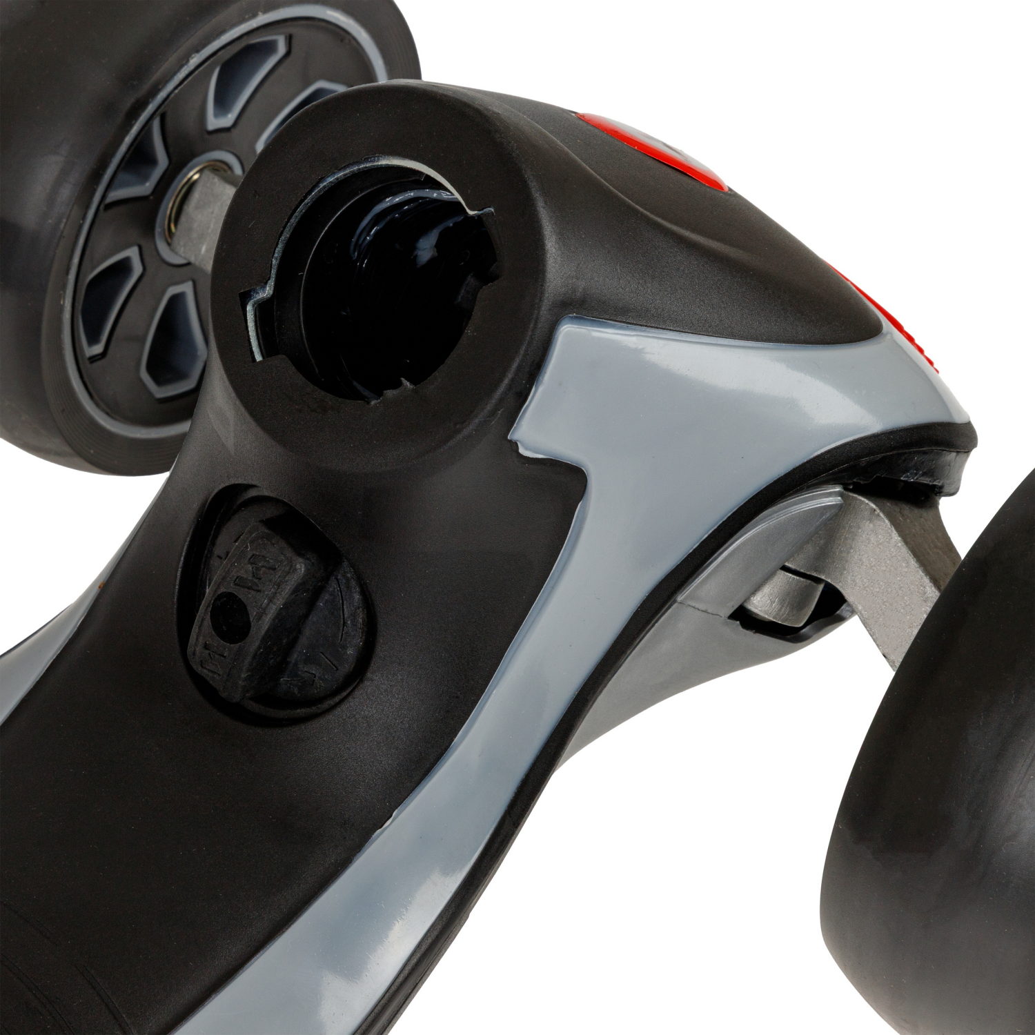 Самокат Top Gear, упр. накл., 3-х кол. PU 2*110/80 мм, складной, регулировка высоты руля, 63*30*102 см, TPR грипсы, черно-красный