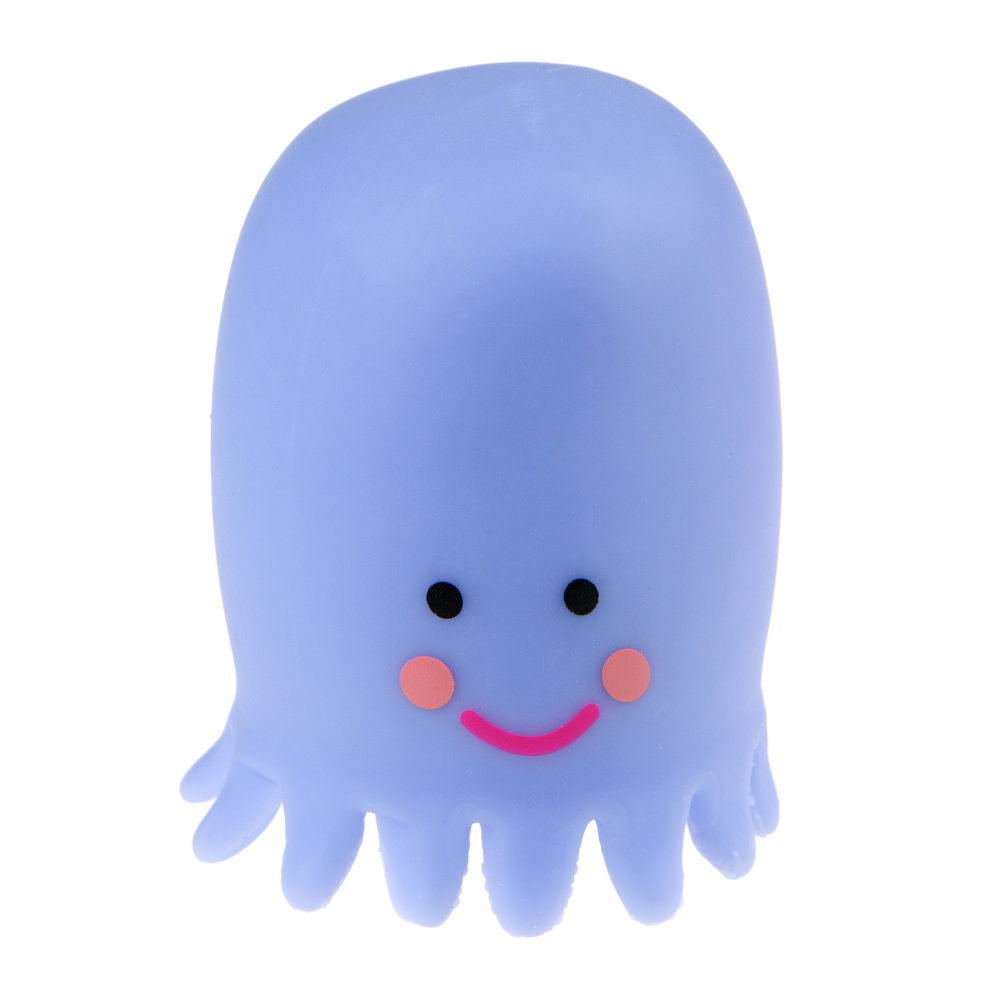 Антистресс-игрушка для рук 1TOY Крутой замес Осьминог, голубой
