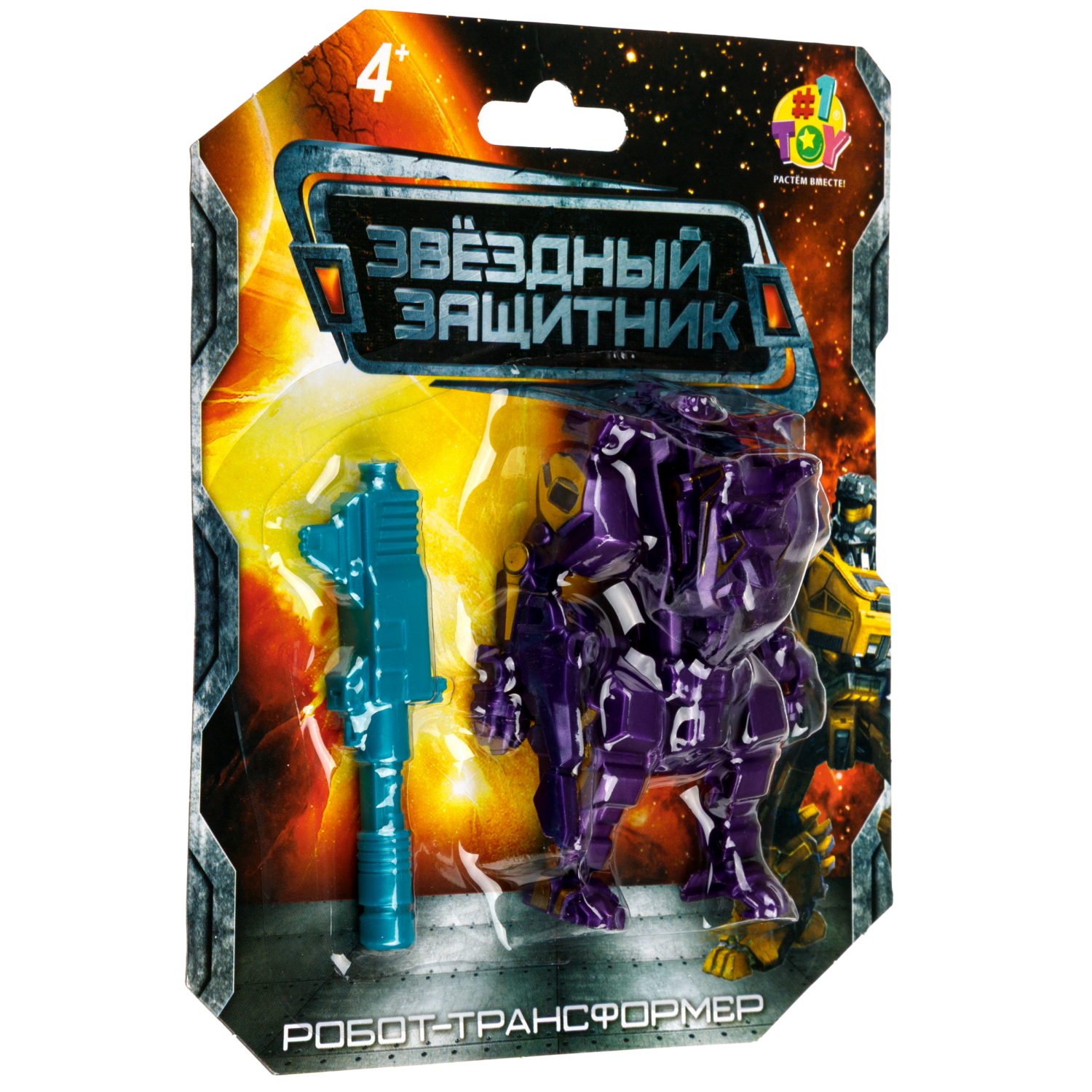 Робот-трансформер 1TOY Звёздный защитник, 13 см, в ассортименте