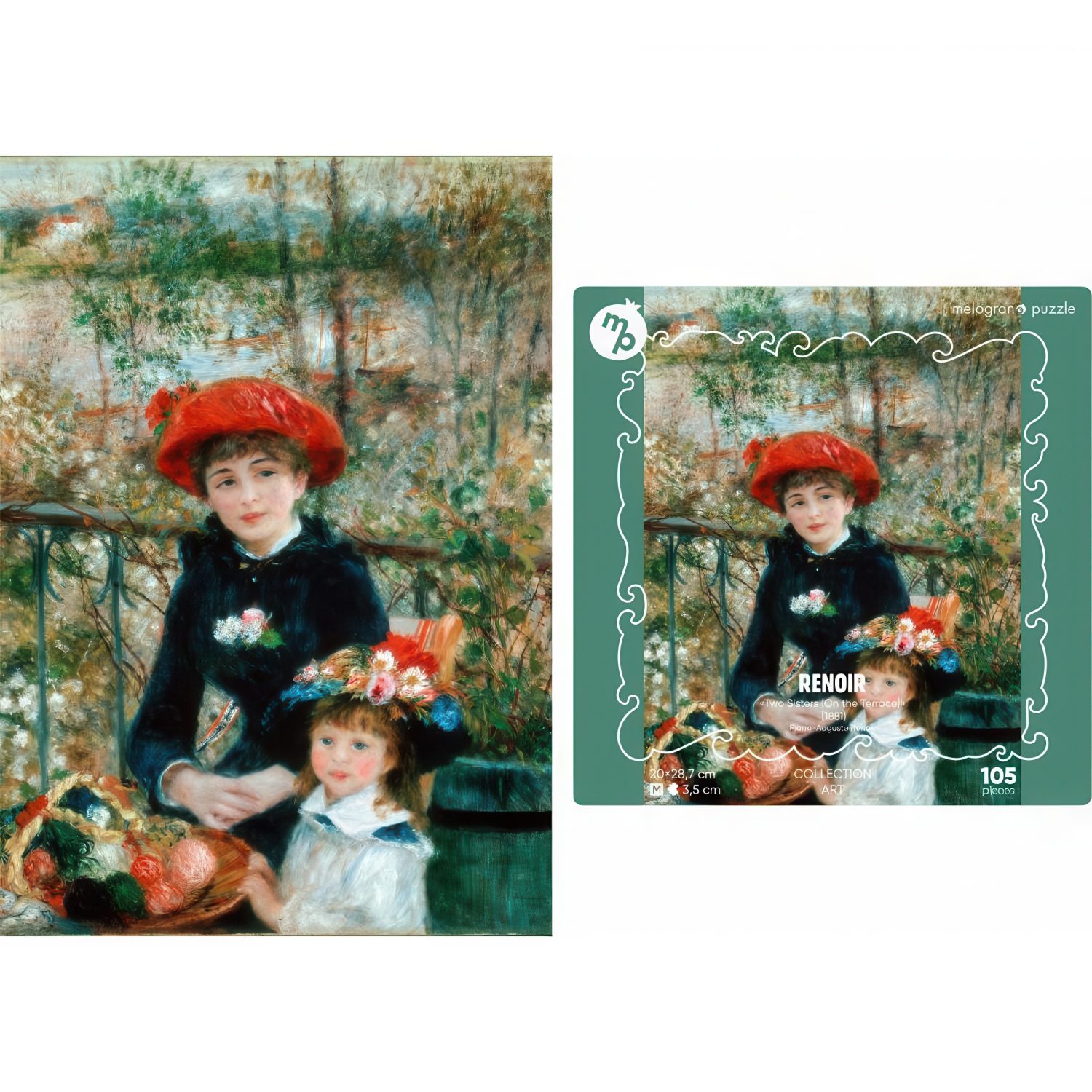 Пазлы Collection Art Пьер Огюст Ренуар Две сестры, 105 деталей