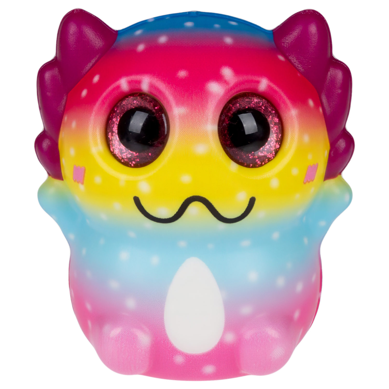Глазастый сквиш 1TOY Аксолотль, игрушка-антистресс для рук, жмякалка, 9х7,8 см