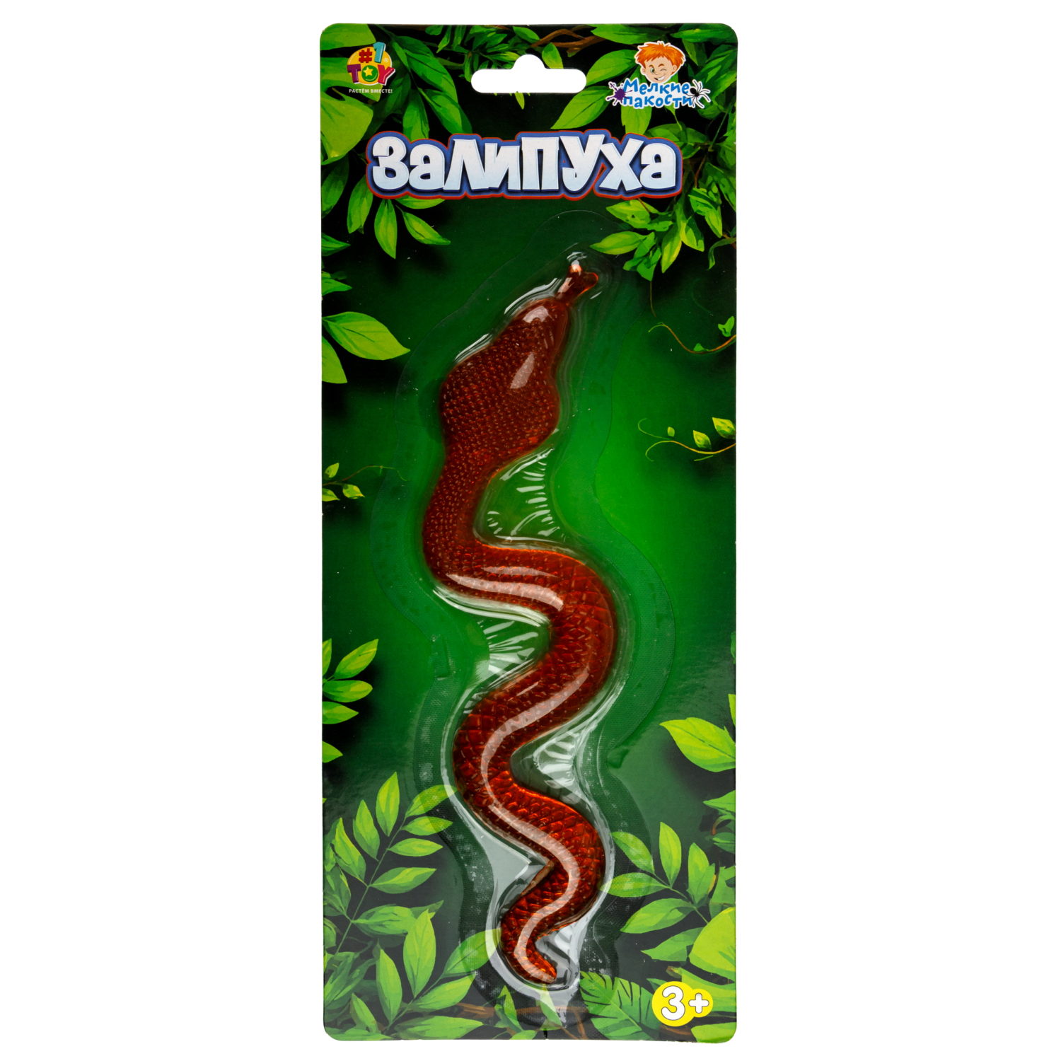 Жмяка липучая 1TOY Залипуха Змея, лизун