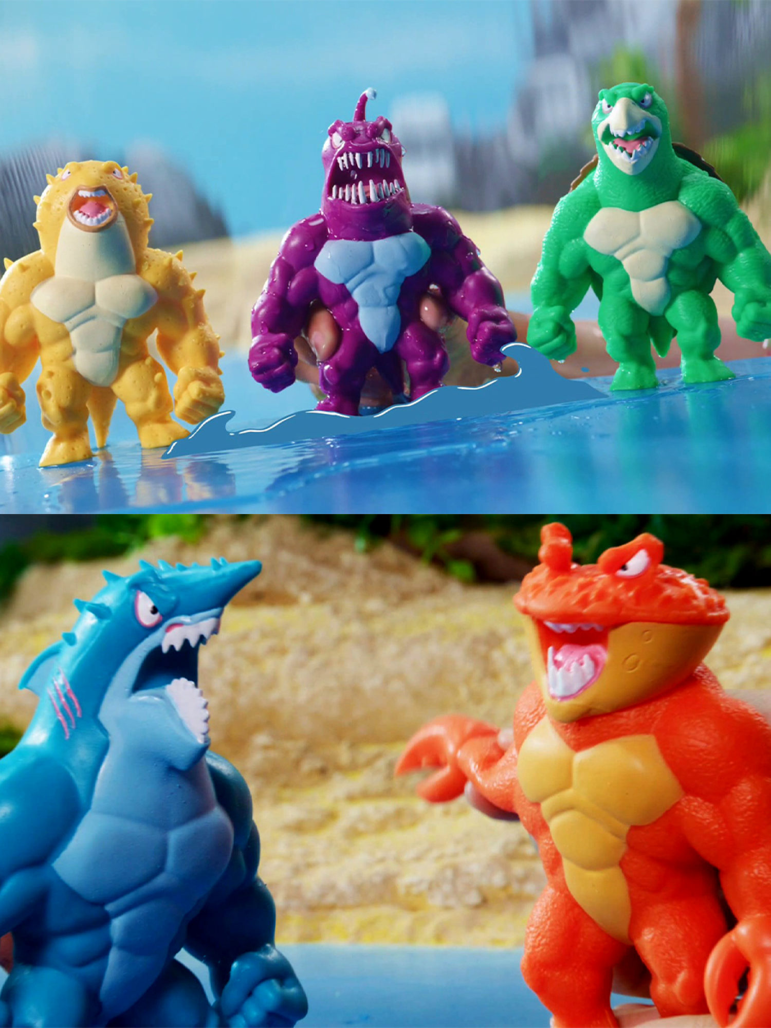 1Toy Игрушка для мальчика, тянучка монстр MONSTER FLEX AQUA, ЧЕРЕПАХА ДЖИМ, антистресс