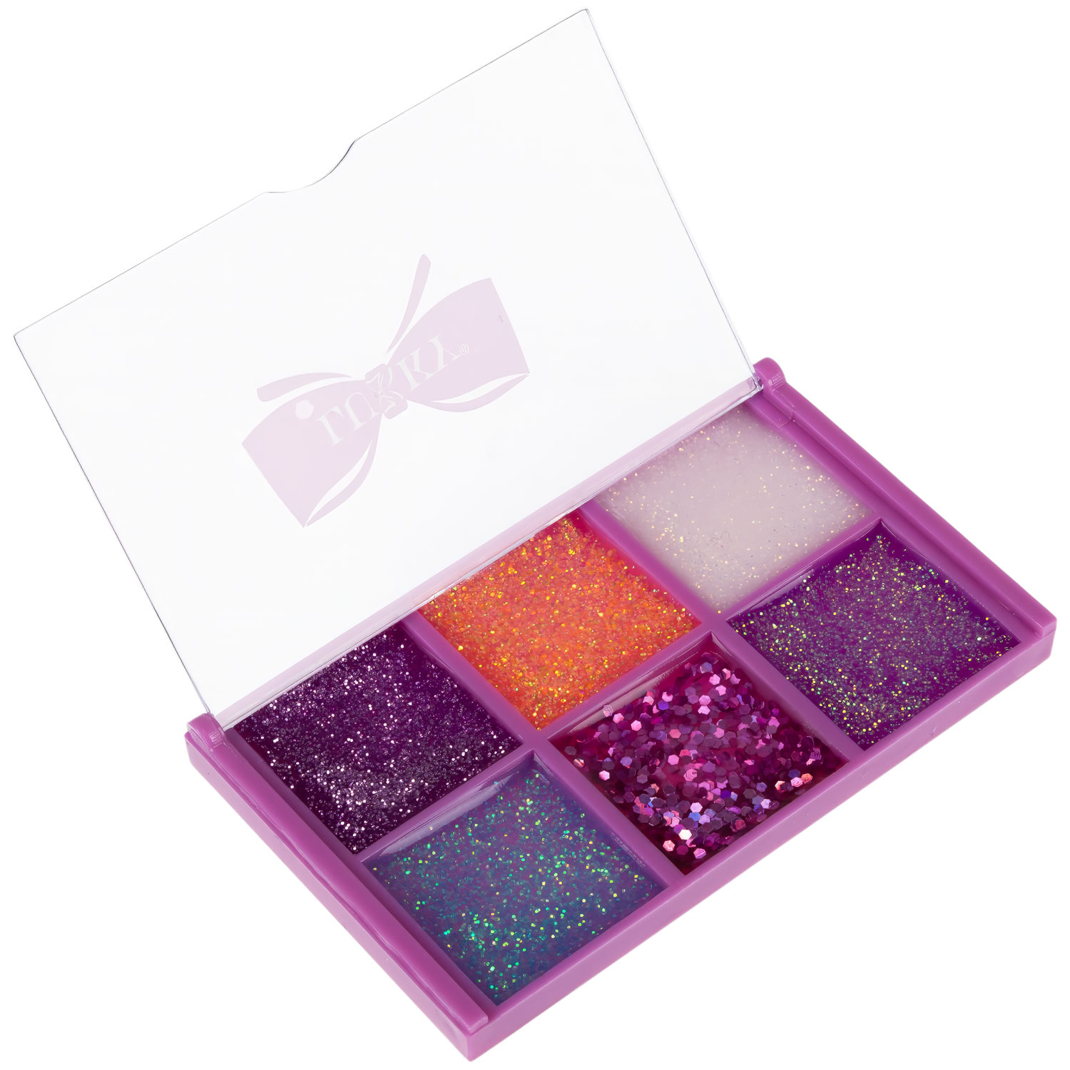  Палетка для макияжа глаз Lukky: гель-тени для век с блестками, 6 цветов