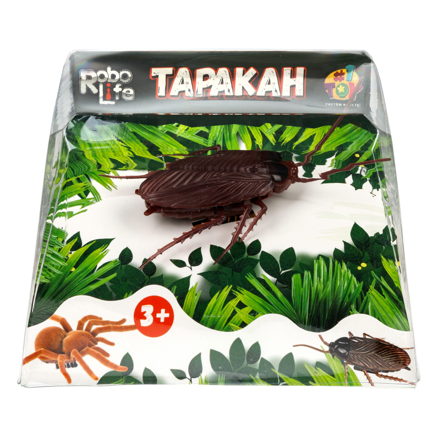 Интерактивная игрушка на батарейках 1TOY Robolife таракан