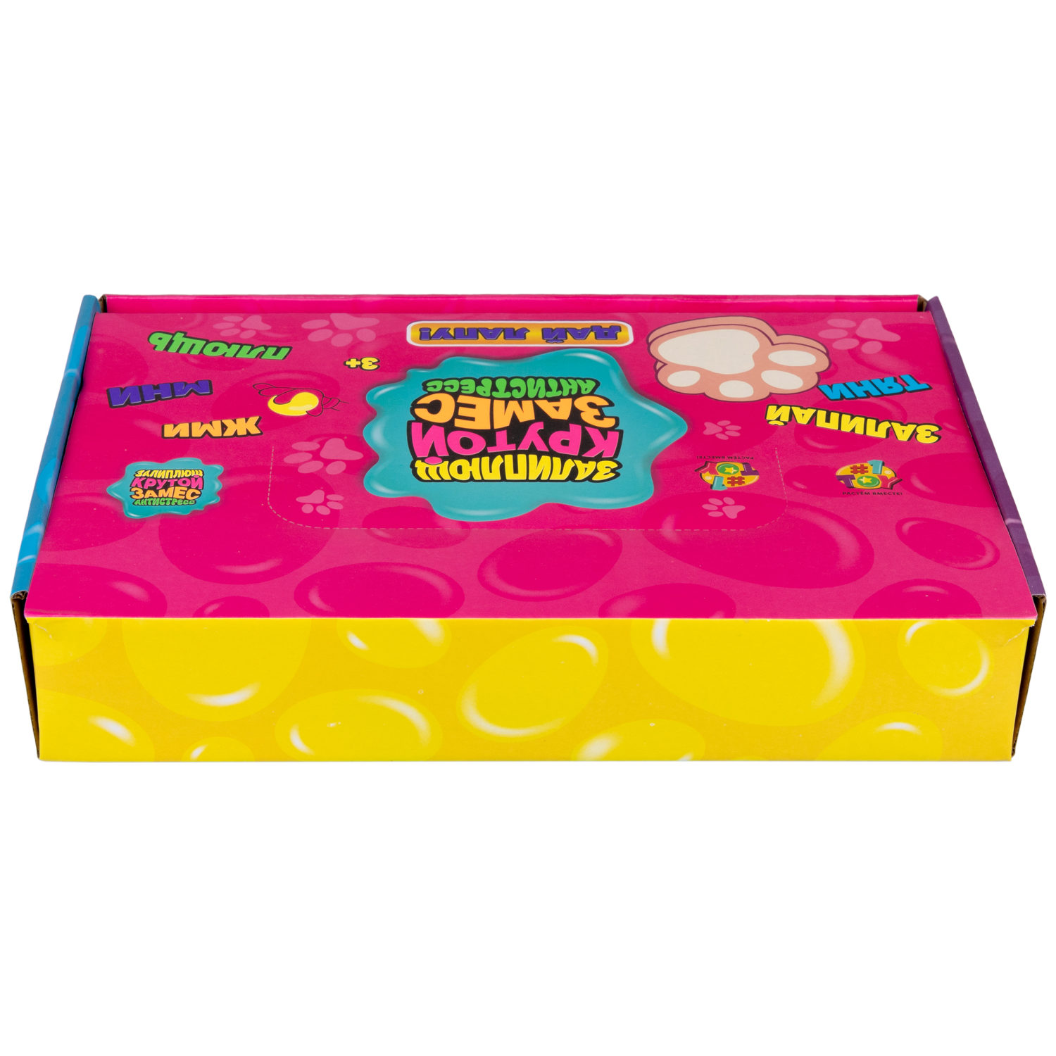 Игрушка-антистресс 1TOY Крутой замес Залиплющ, Дай лапу, таба лапка, 8*6,5*3,5 см