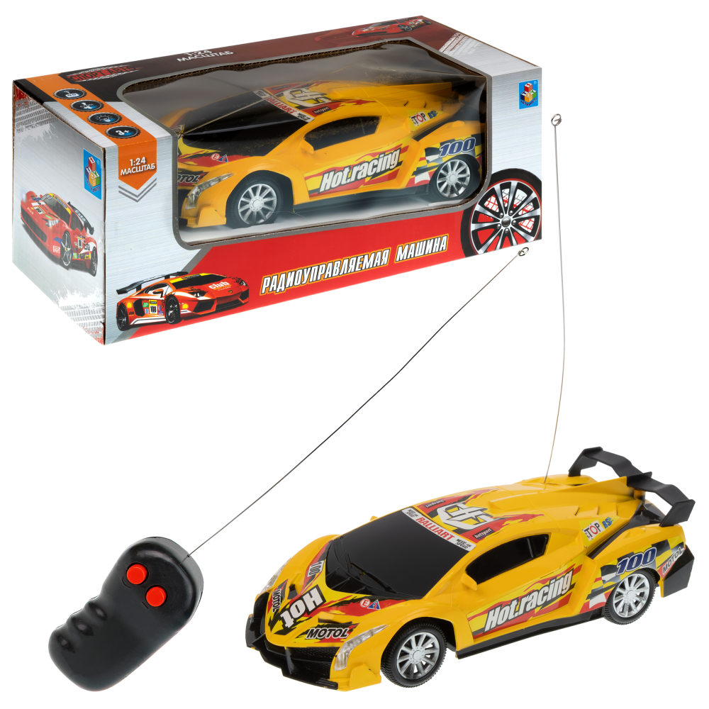 Машинка на пульте управления 1TOY со светом