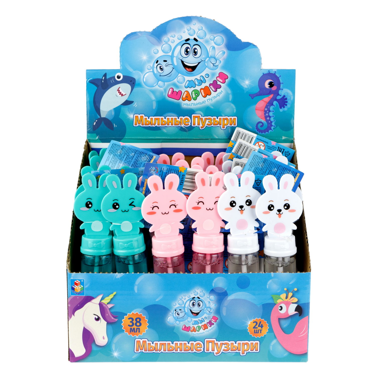 Мыльные пузыри 1TOY Мы-шарики! Кролик, 38 мл, в ассортименте