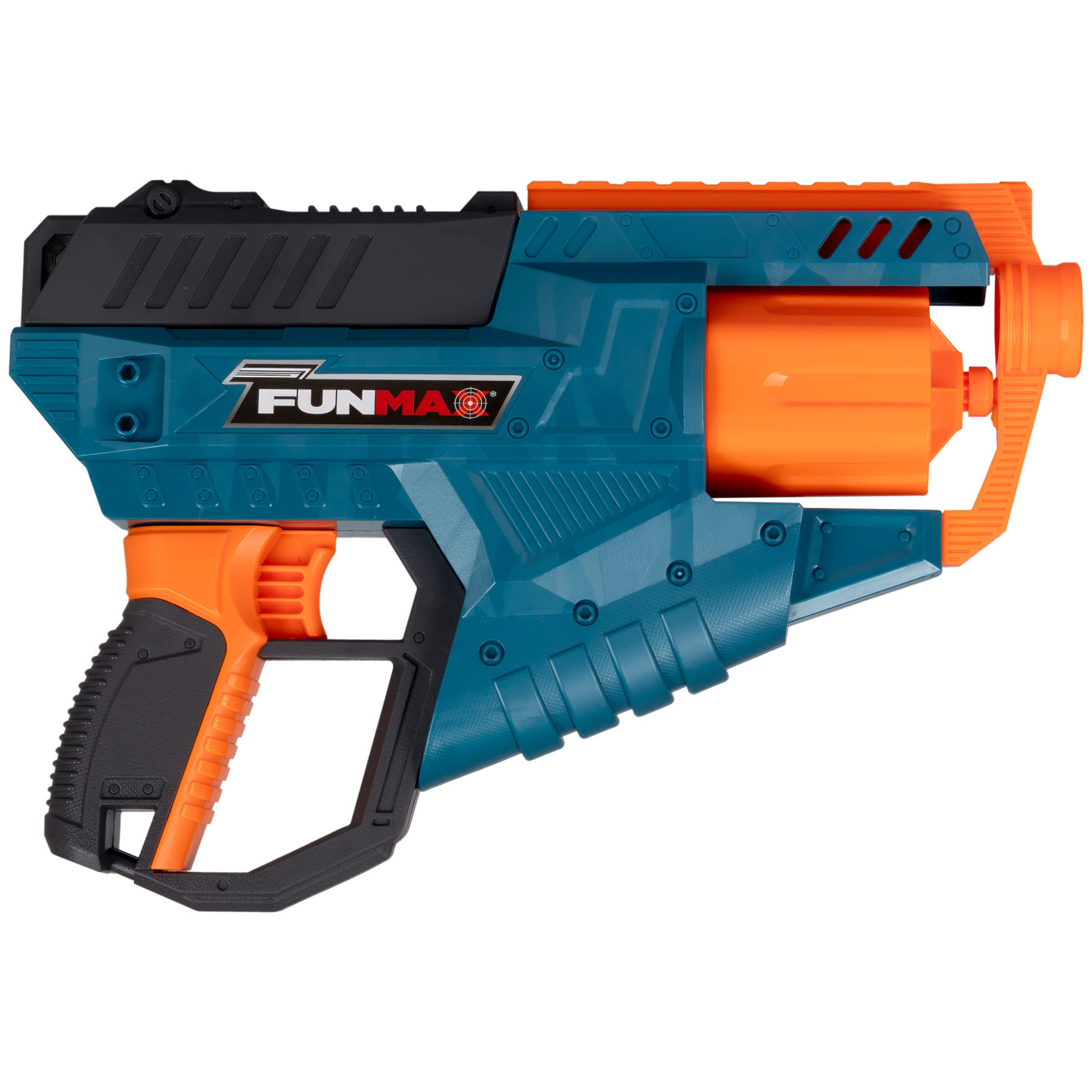 1toy Funmax "M21" бластер механический, барабан на 6 выстрелов, в комплекте 12 EVA снарядов