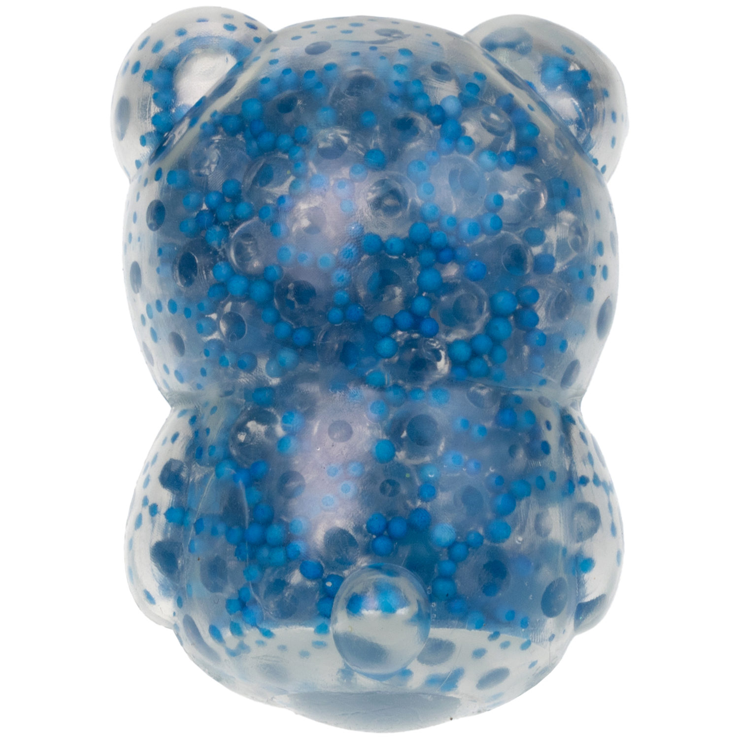 1toy Жмяка, "Медвежонок" с мелкими шариками 6х4,5х5 см, 4 вида в ассортименте