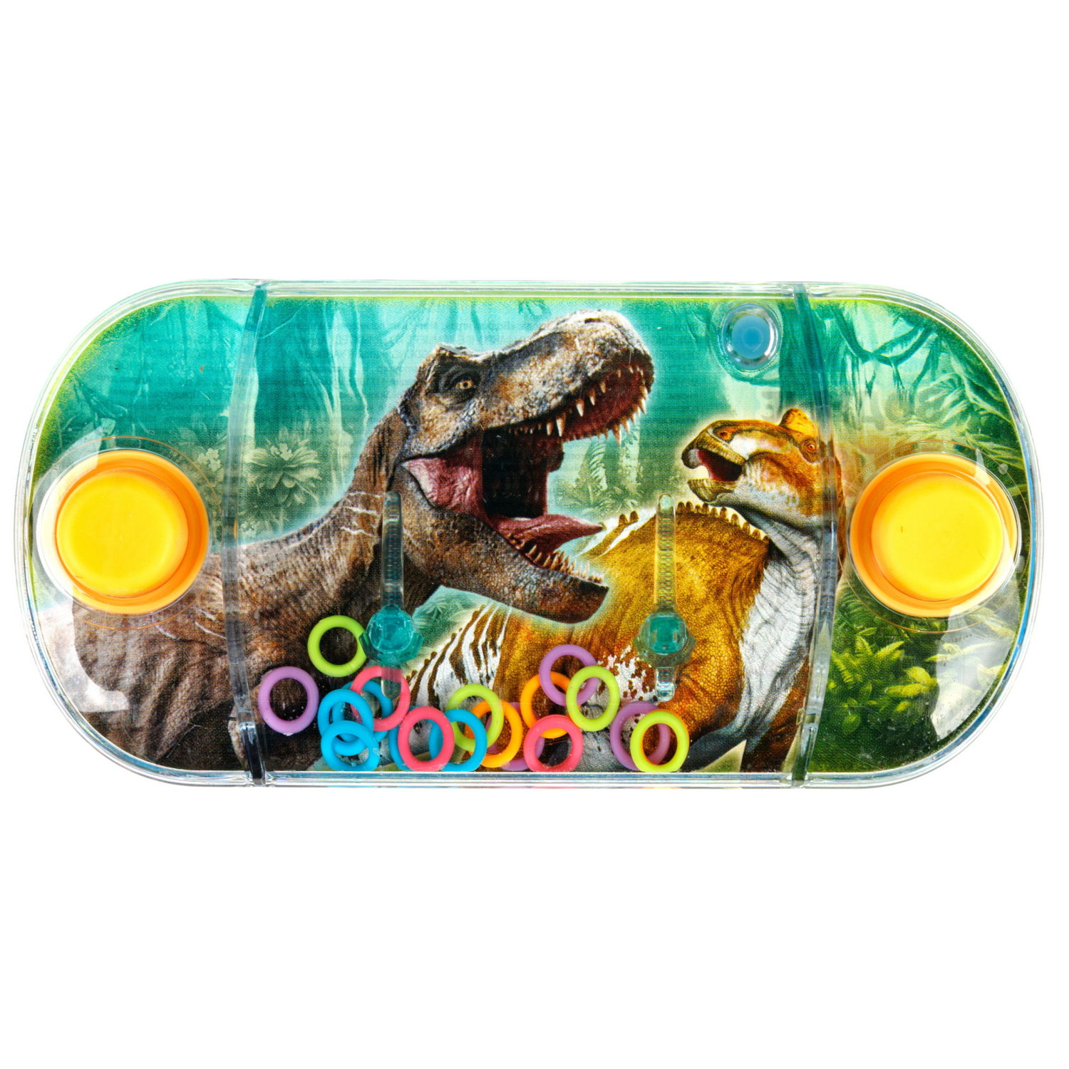 Водный тетрис 1TOY Игра с водой Насади колечки Динозавры, 12х6х2,3 см, 3 вида