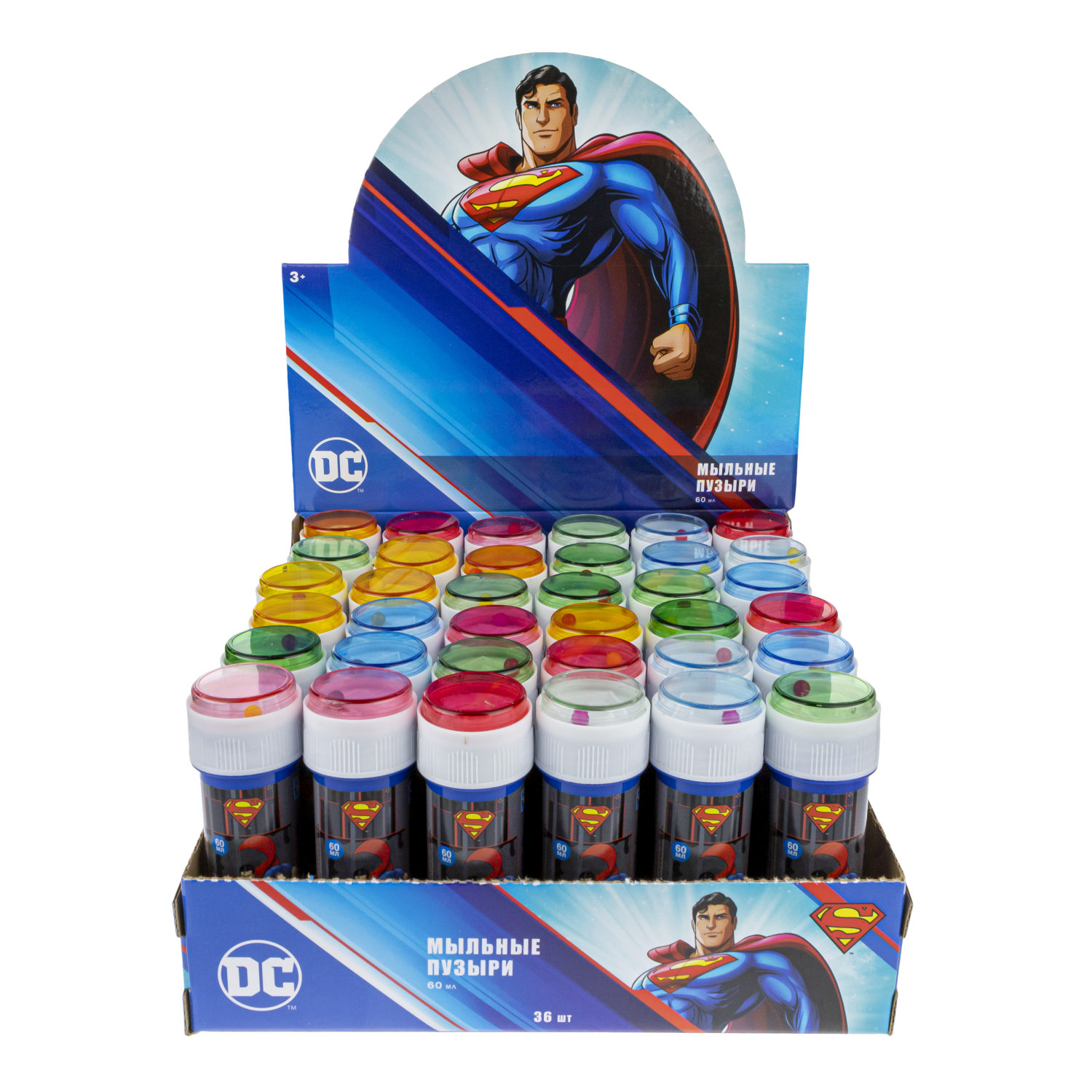 Мыльные пузыри 1TOY Superman 60 мл