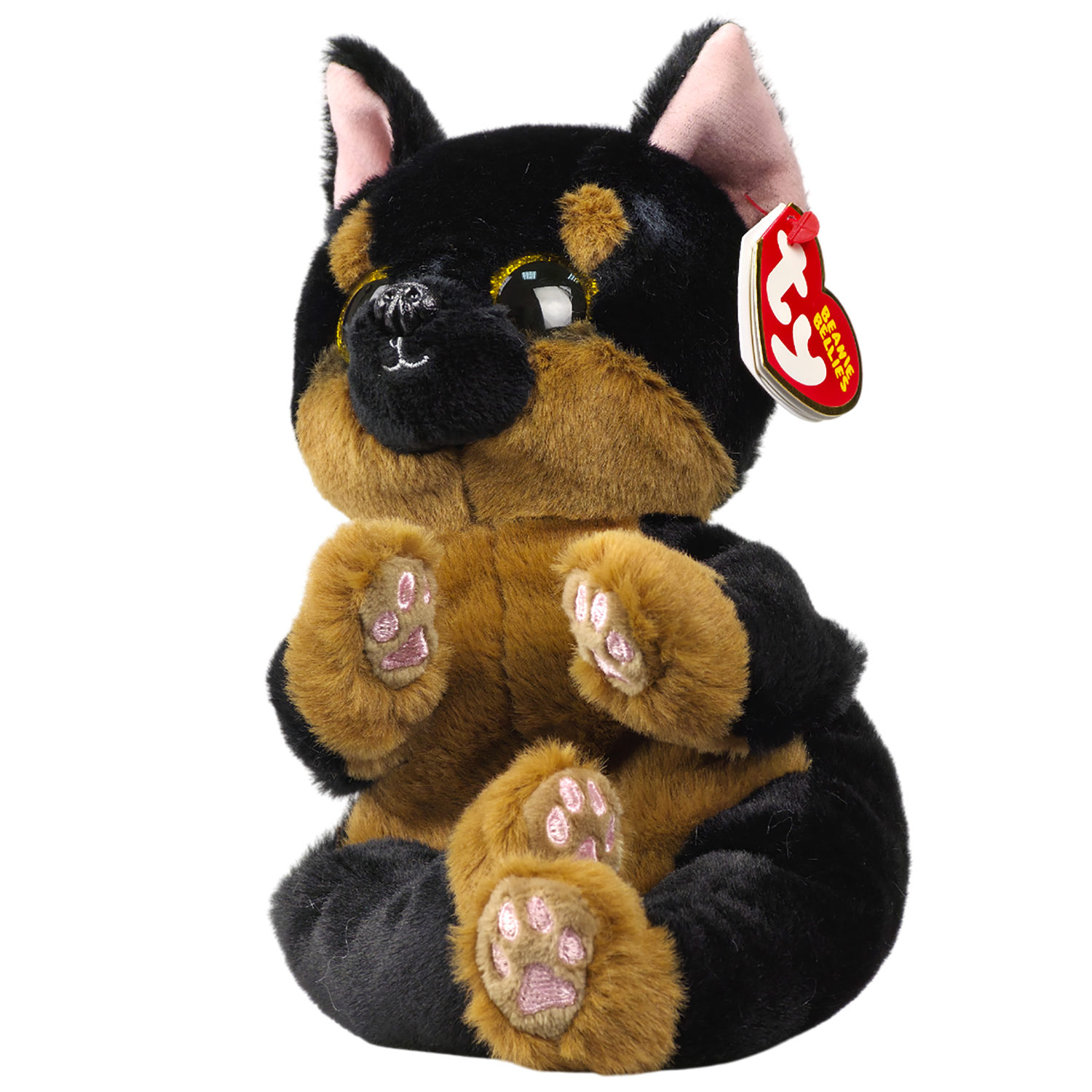 Мягкая игрушка TY Beanie Bellies коричневая собачка Dog, 15 см