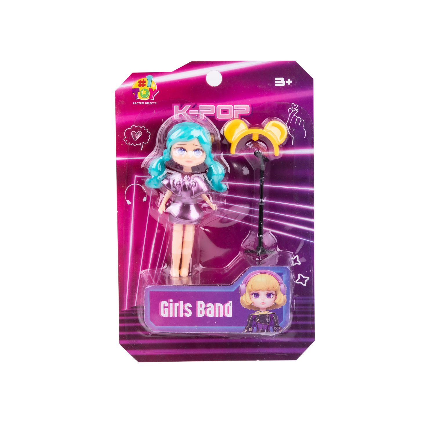 1TOY K-POP Girls band Кукла с муз.инструментом и аксессуарами, в асс.12 видов