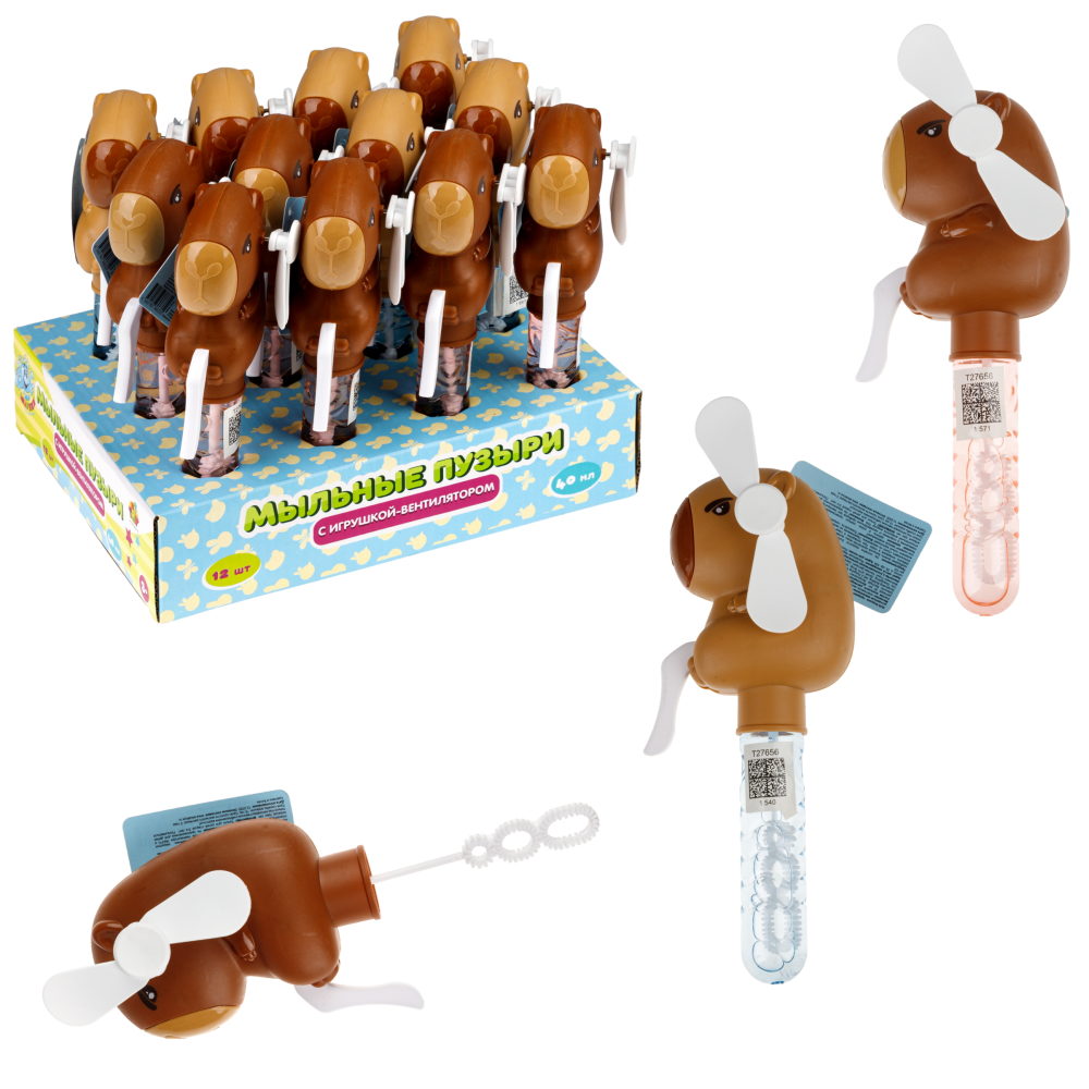 Мыльные пузыри 1TOY Мы-шарики! Капибара, 40 мл