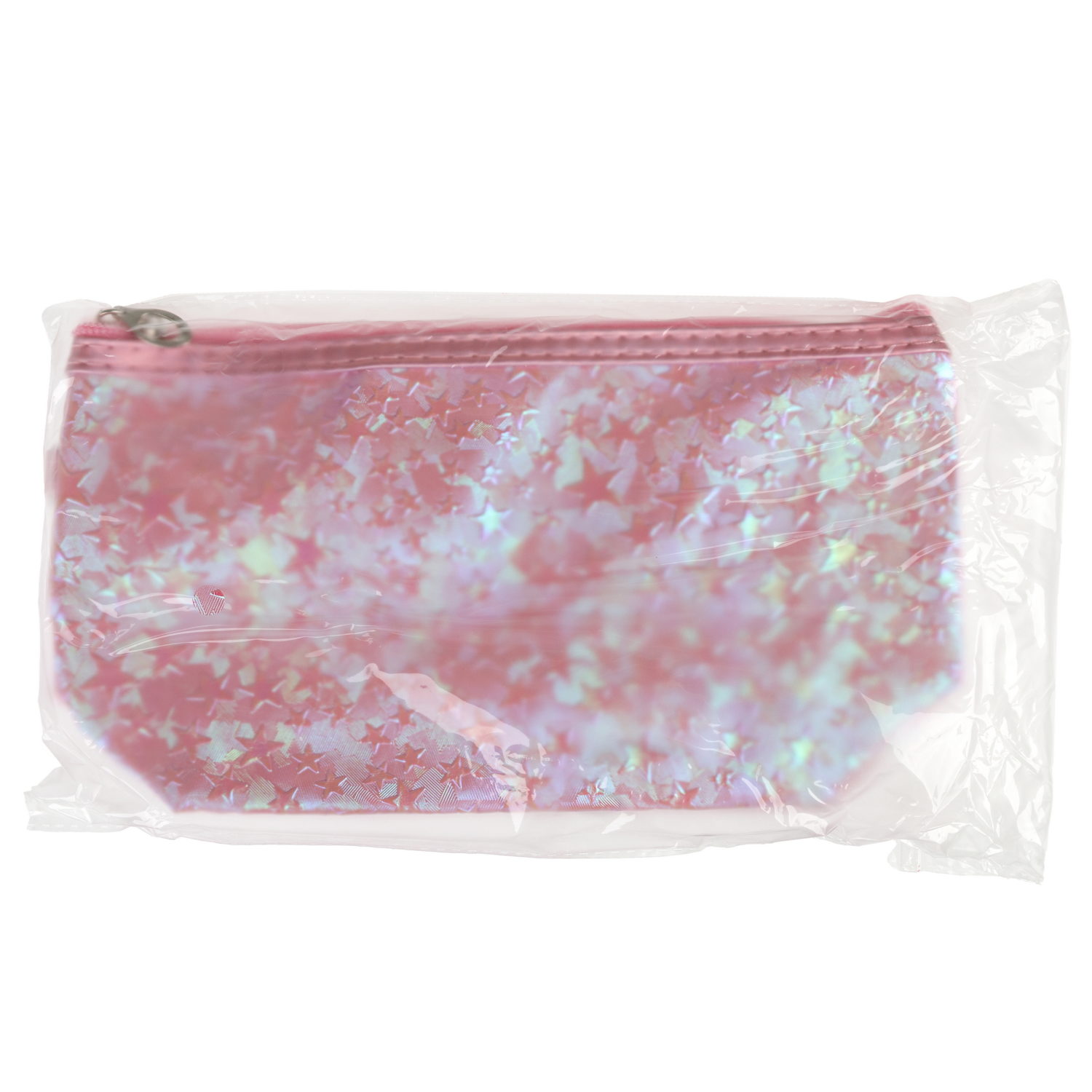 Косметичка блестящая Lukky Holographic Stars, 23,5*14*7 см