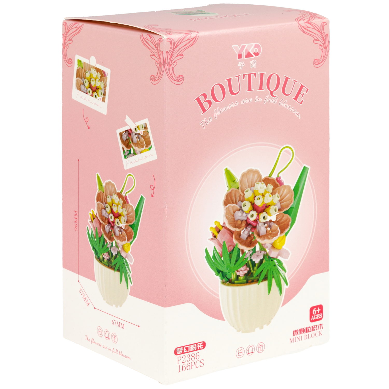 Конструктор 1TOY Blockformers "Цветы в горшках", 9 видов, от 138 до 223 деталей