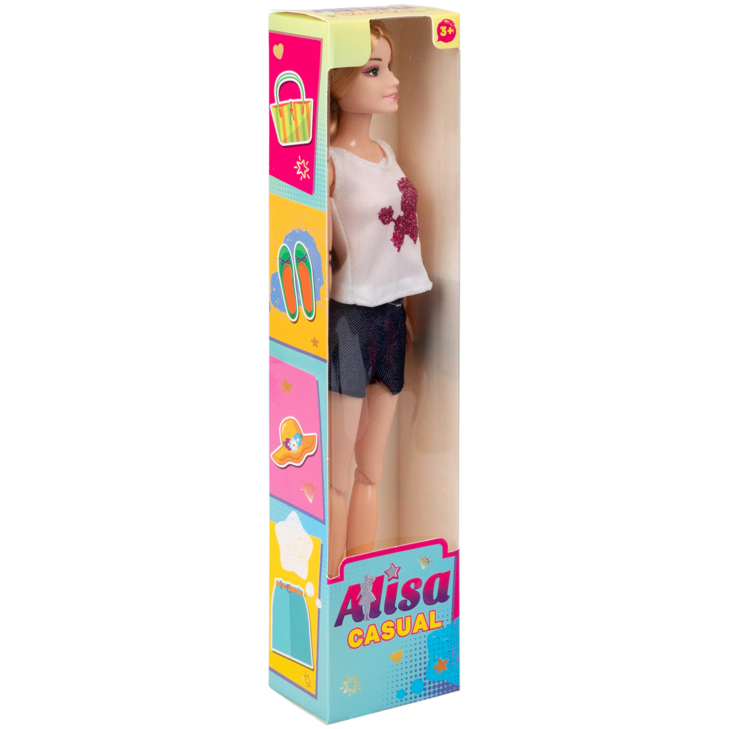 Кукла Alisa Casual в повседневной одежде, с гнущимися руками и ногами, 29 см, в ассортименте, 1 шт.