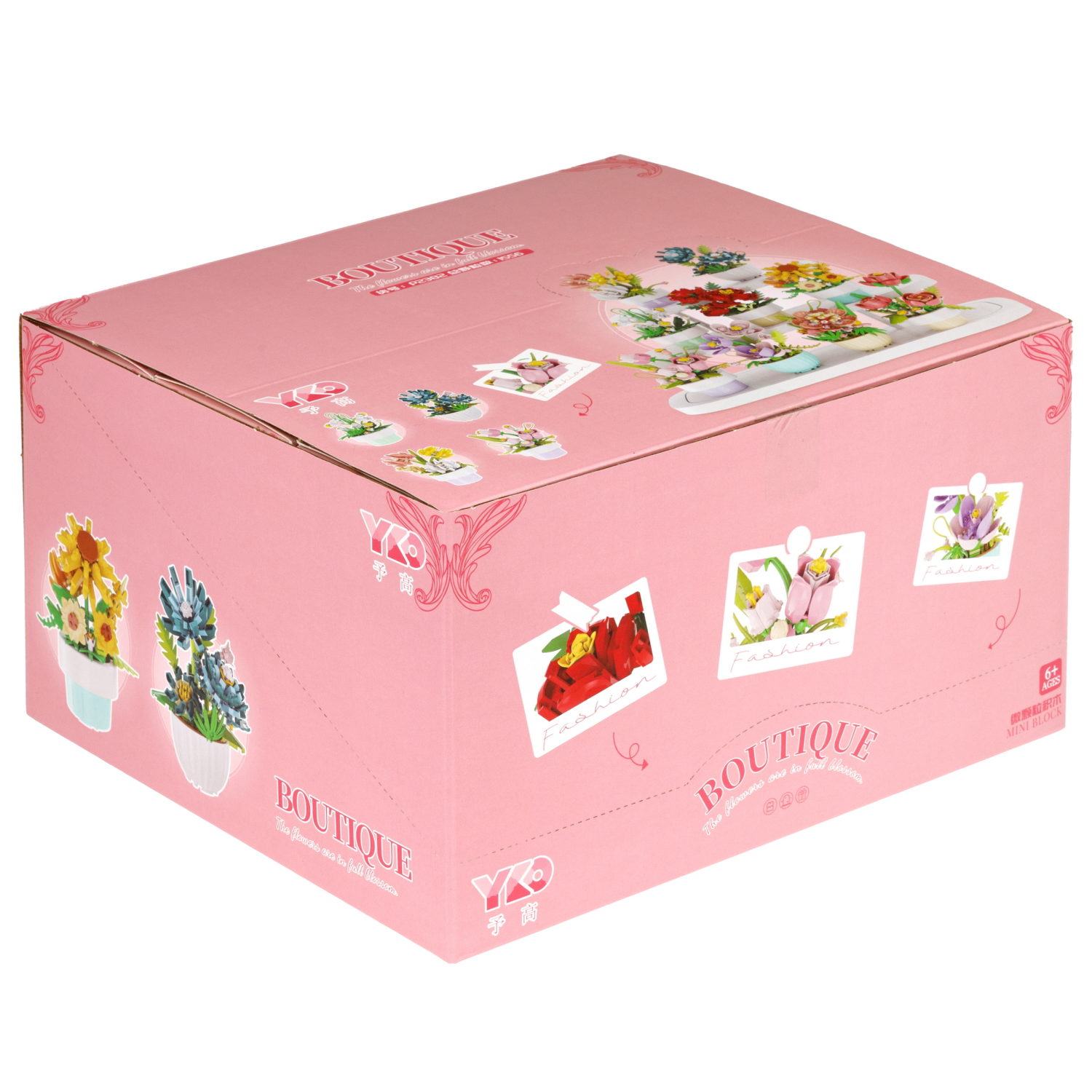 Конструктор 1TOY Blockformers "Цветы в горшках", 9 видов, от 138 до 223 деталей