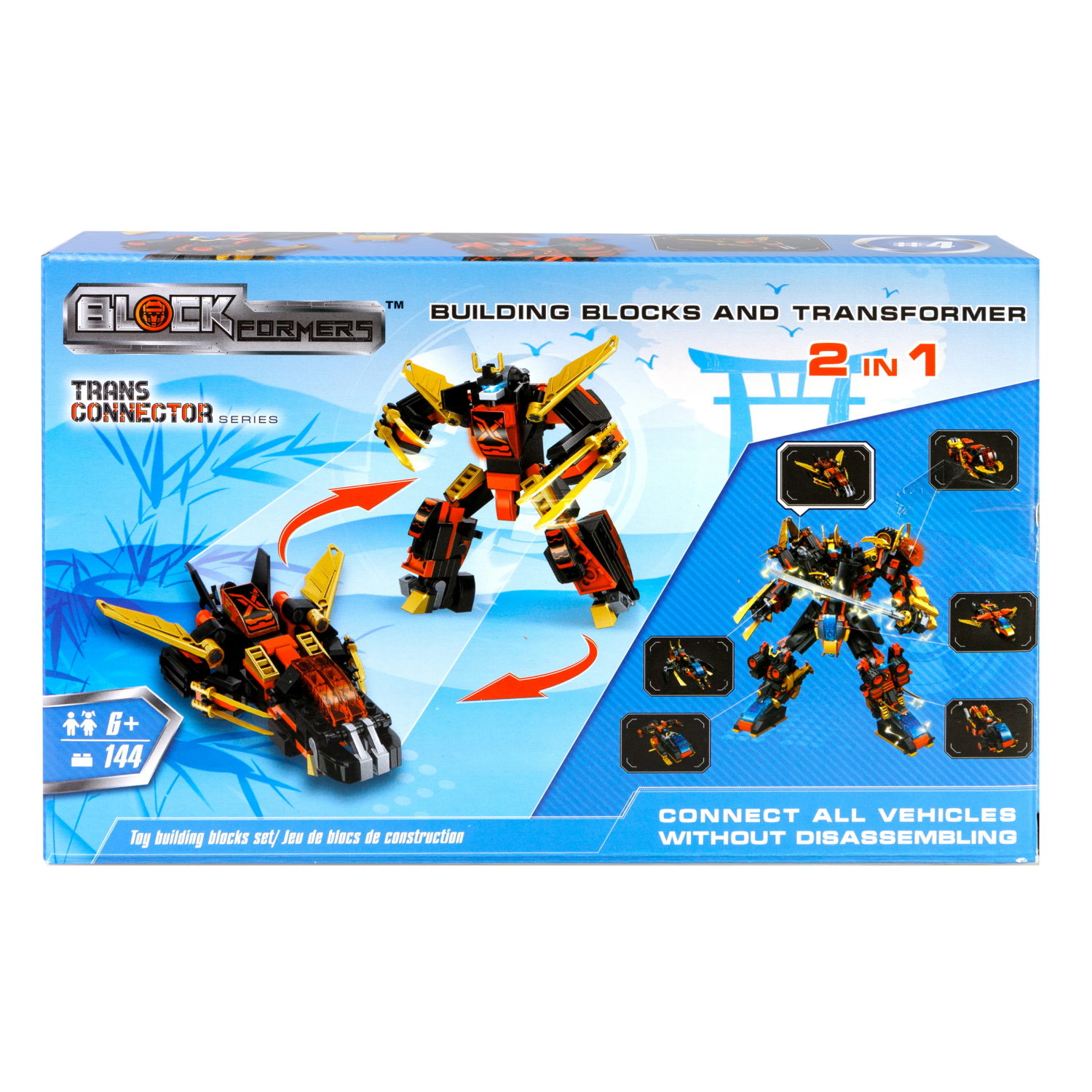 Конструктор  Трансформер BLOCKFORMERS  "Мегасамурай" Cерия TRANS CONNECTOR, 6 видов на выбор