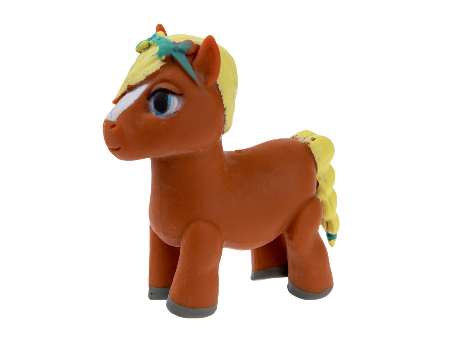 1TOY Пони на фасоне, пони тянущиеся в костюмчиках, 10см, 12 видов, пакет с окном, 12 шт в д/б