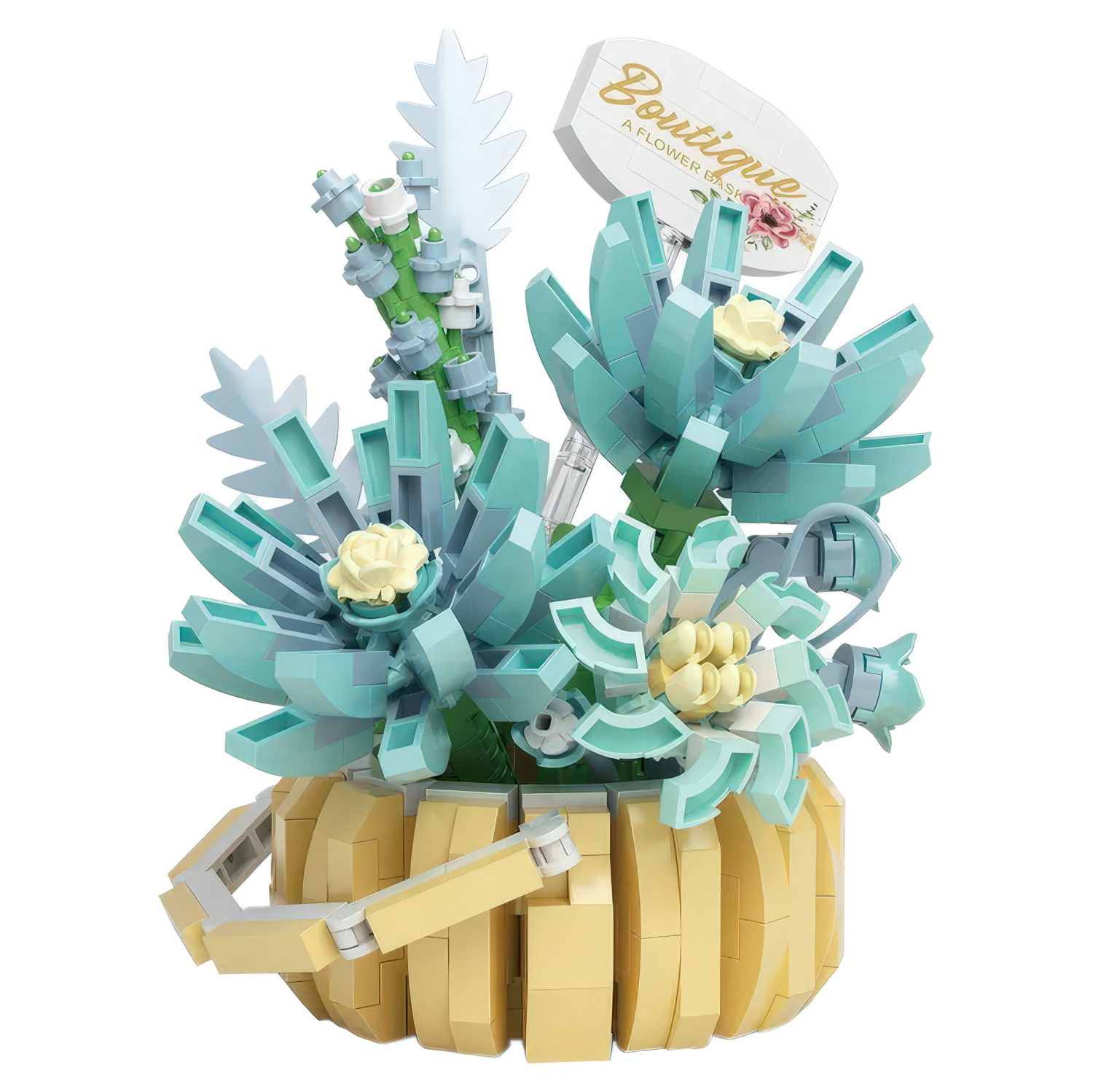 Конструктор 1TOY Blockformers "Голубые цветы", 562 детали