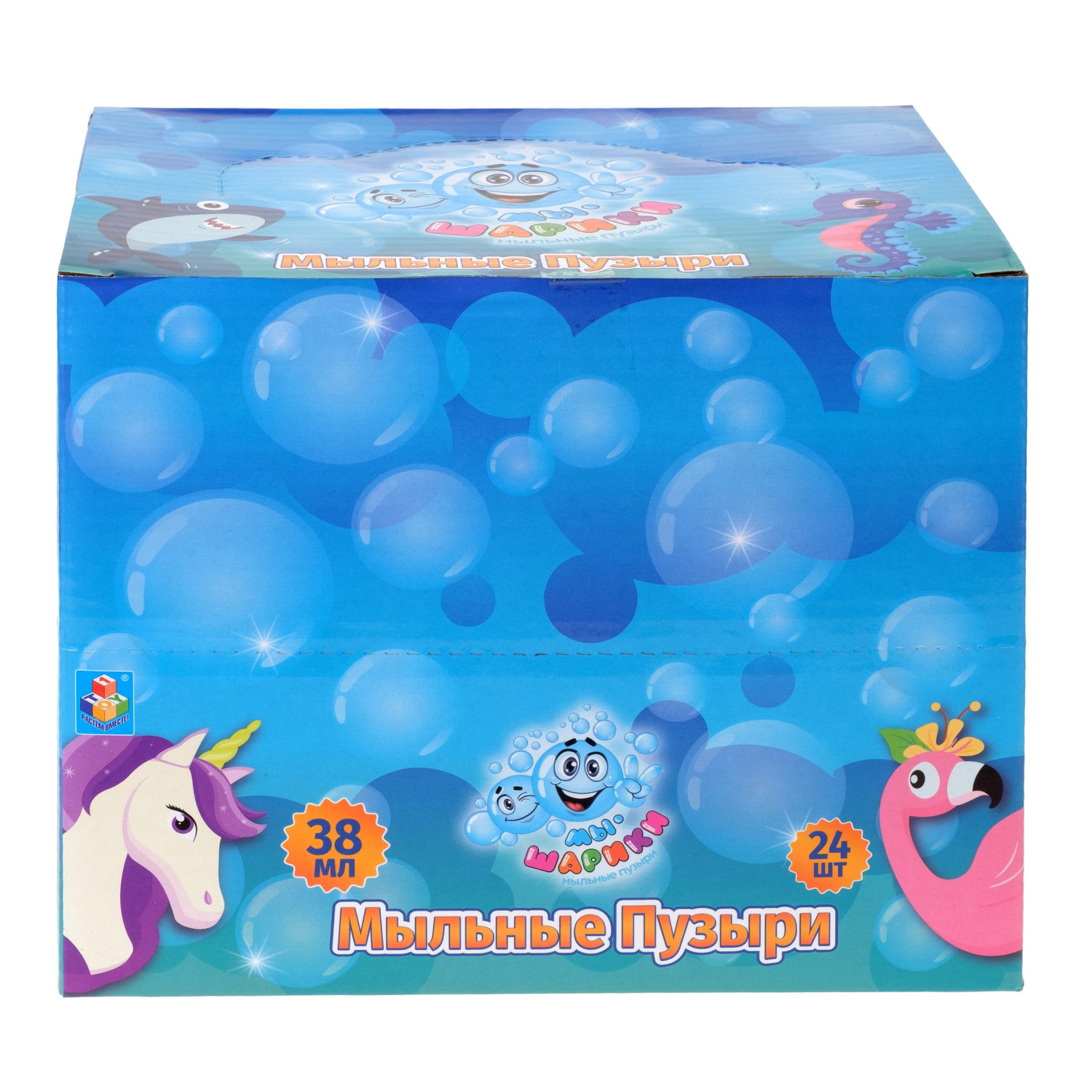 Мыльные пузыри 1TOY Мы-шарики! Единорог, 38 мл, в ассортименте