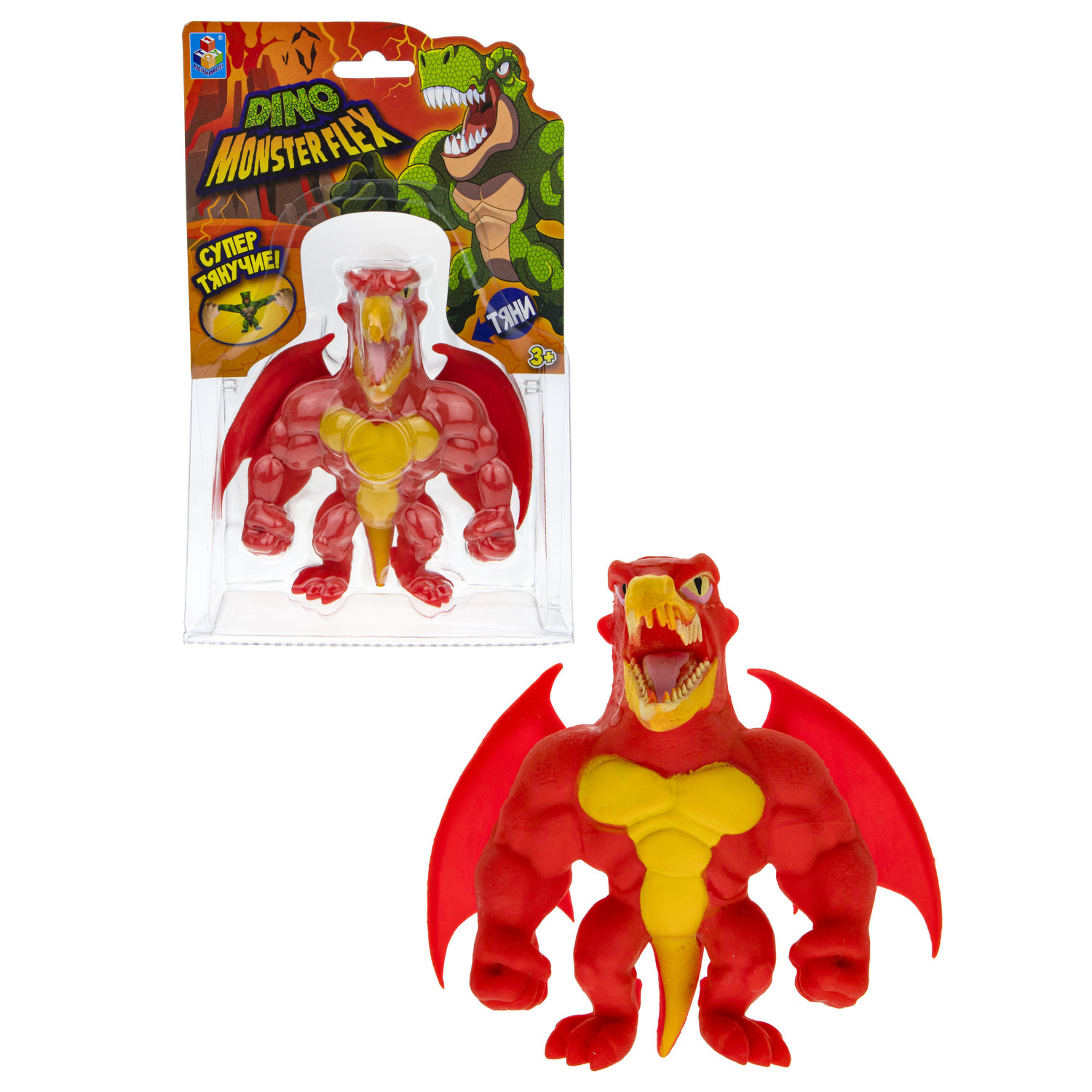 1TOY MONSTER FLEX DINO, тянущиеся фигурки 14см, 14 видов в ассортименте