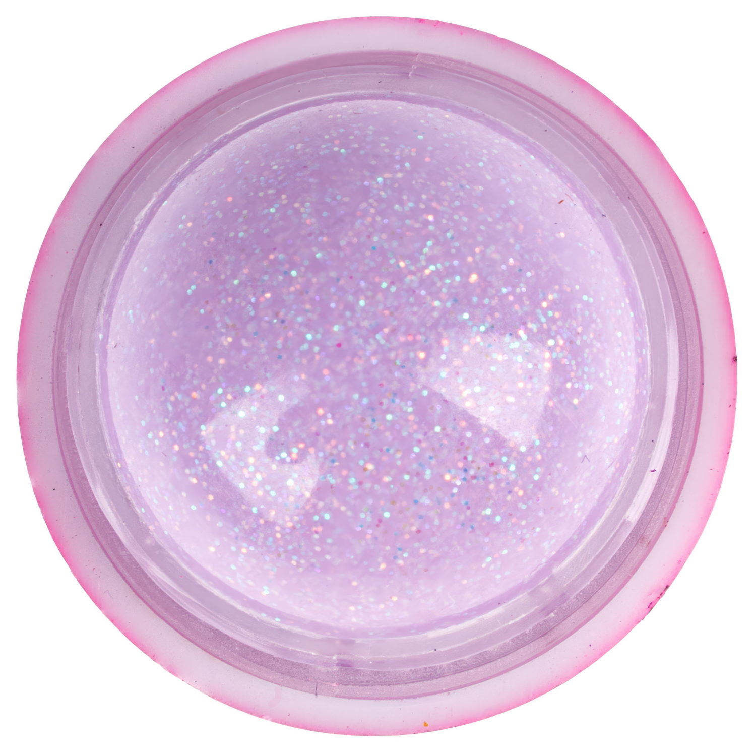 Бальзам для губ с блёстками Lukky Angel «Сиреневая дымка»,с ароматом клубничного мороженого, 6 г