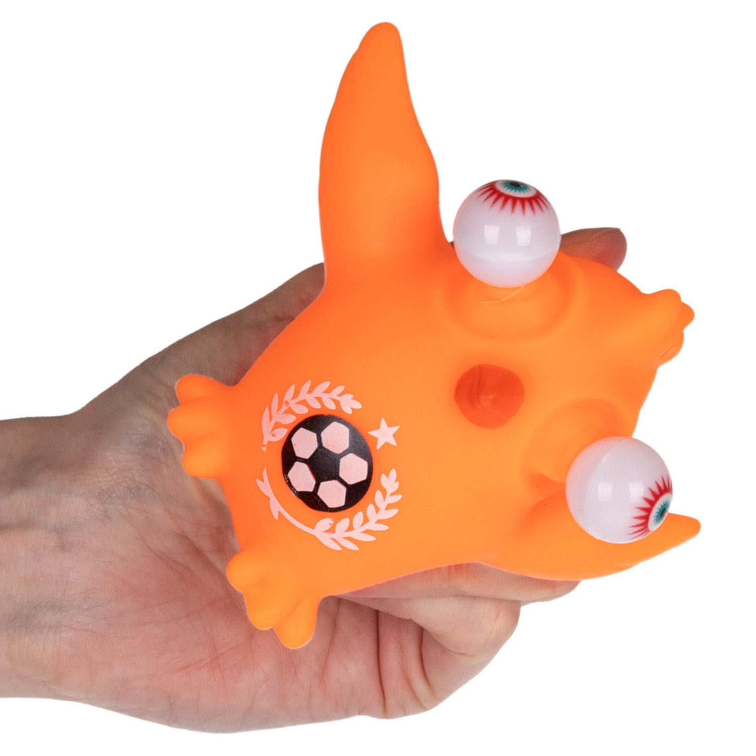 1TOY Пучеглаз-антистресс "Птицы" 7х6x5 см, оранжевый