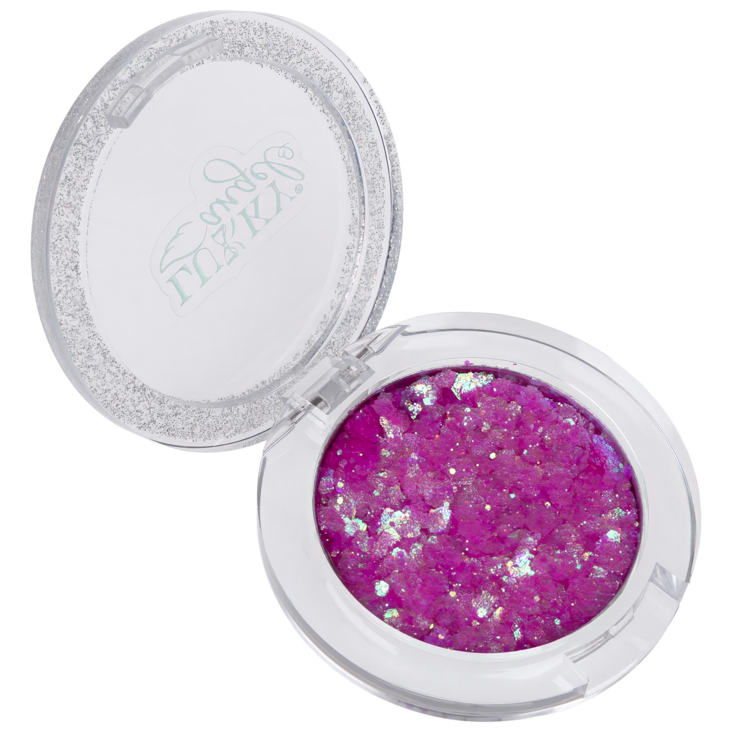 Гель-тени для век детские Lukky Angel, цвет розовый, эффект хамелеон, с блёстками и голографическими звёздочками, 1,7 г