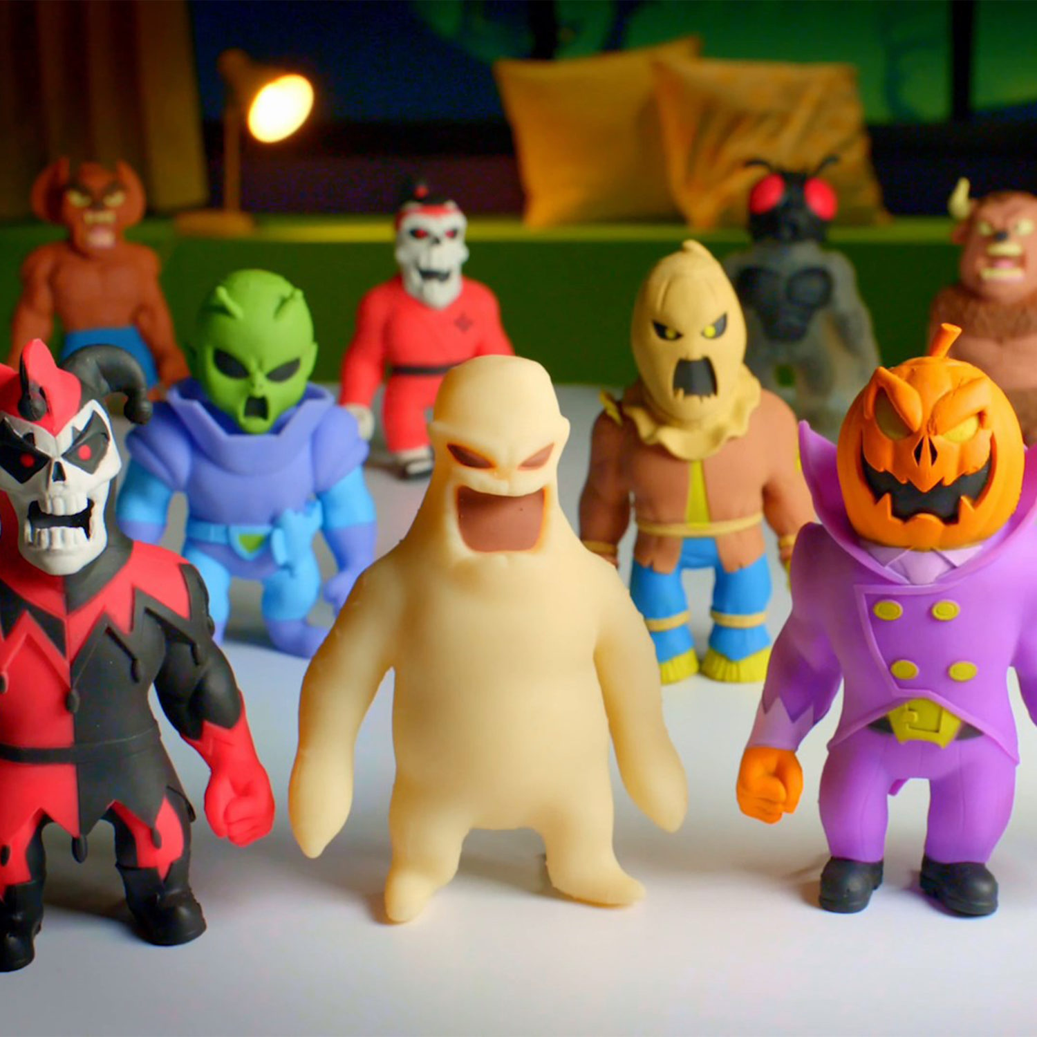 Тянущиеся фигурки 1TOY Monster Flex, серия 5, Монстр подушка, тянучка, 15 см