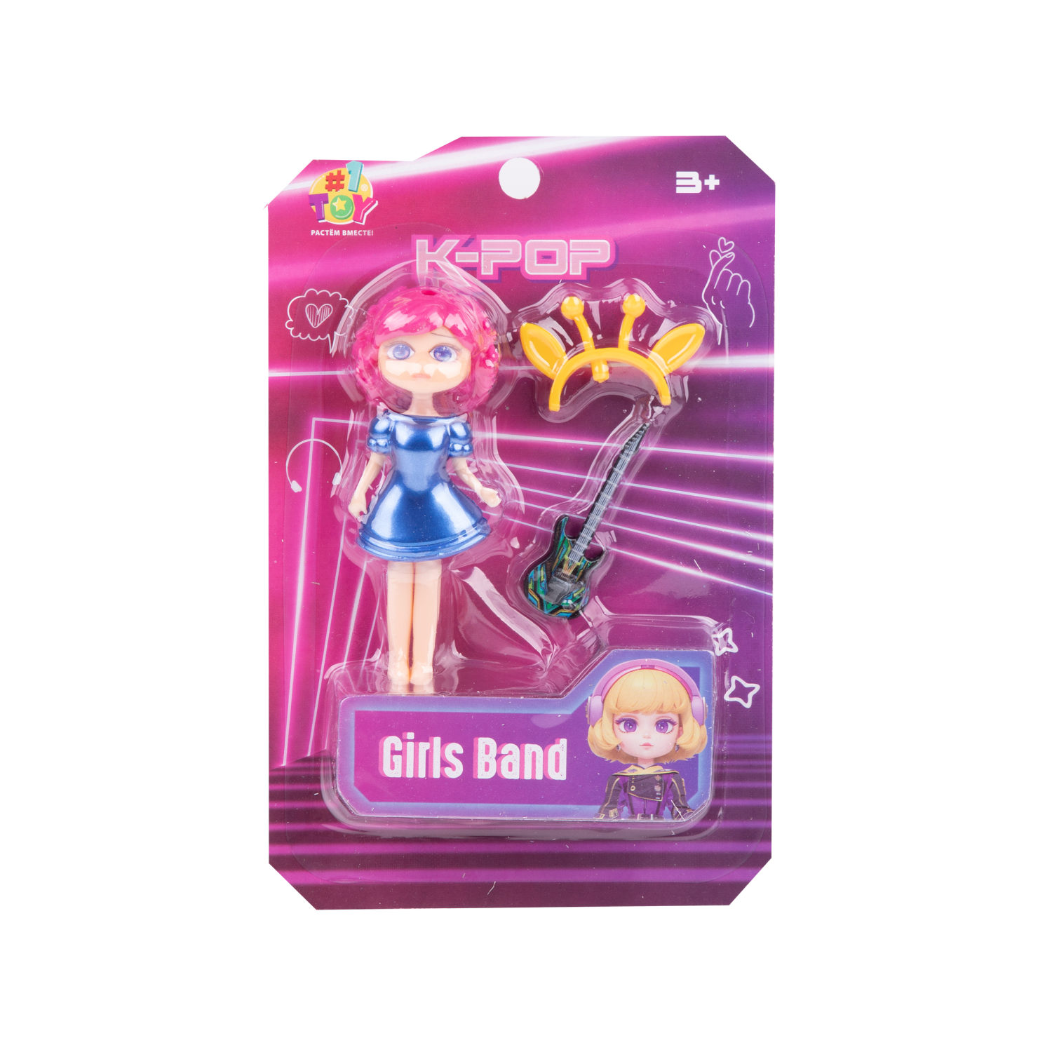 1TOY K-POP Girls band Кукла с муз.инструментом и аксессуарами, в асс.12 видов