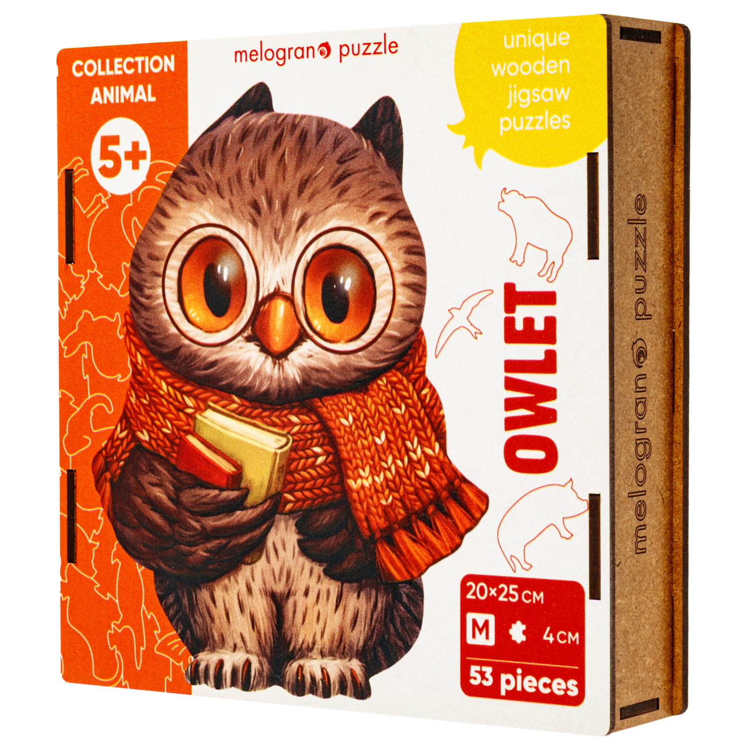 Пазлы Collection Animals Совенок ученик, 53 детали