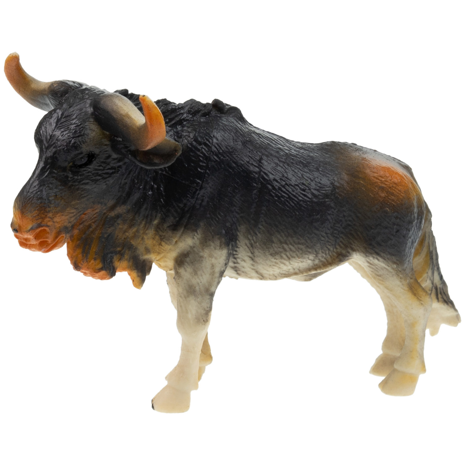 Игровой набор 1TOY "В мире животных", фигурки диких животных Африки: гиена, бык, страус, орикс, 5 шт., 17 см