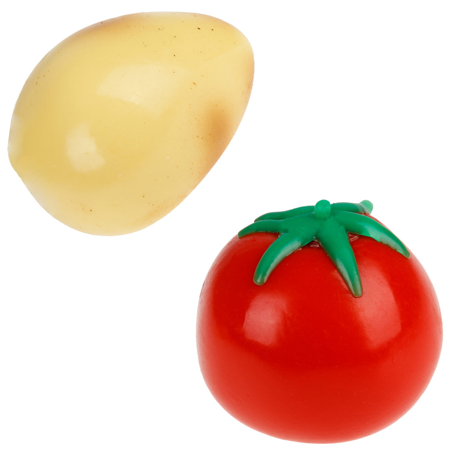 Антистресс-игрушка 1TOY Крутой замес Залиплющ Картофан и Томателло, в ассортименте, 6 см