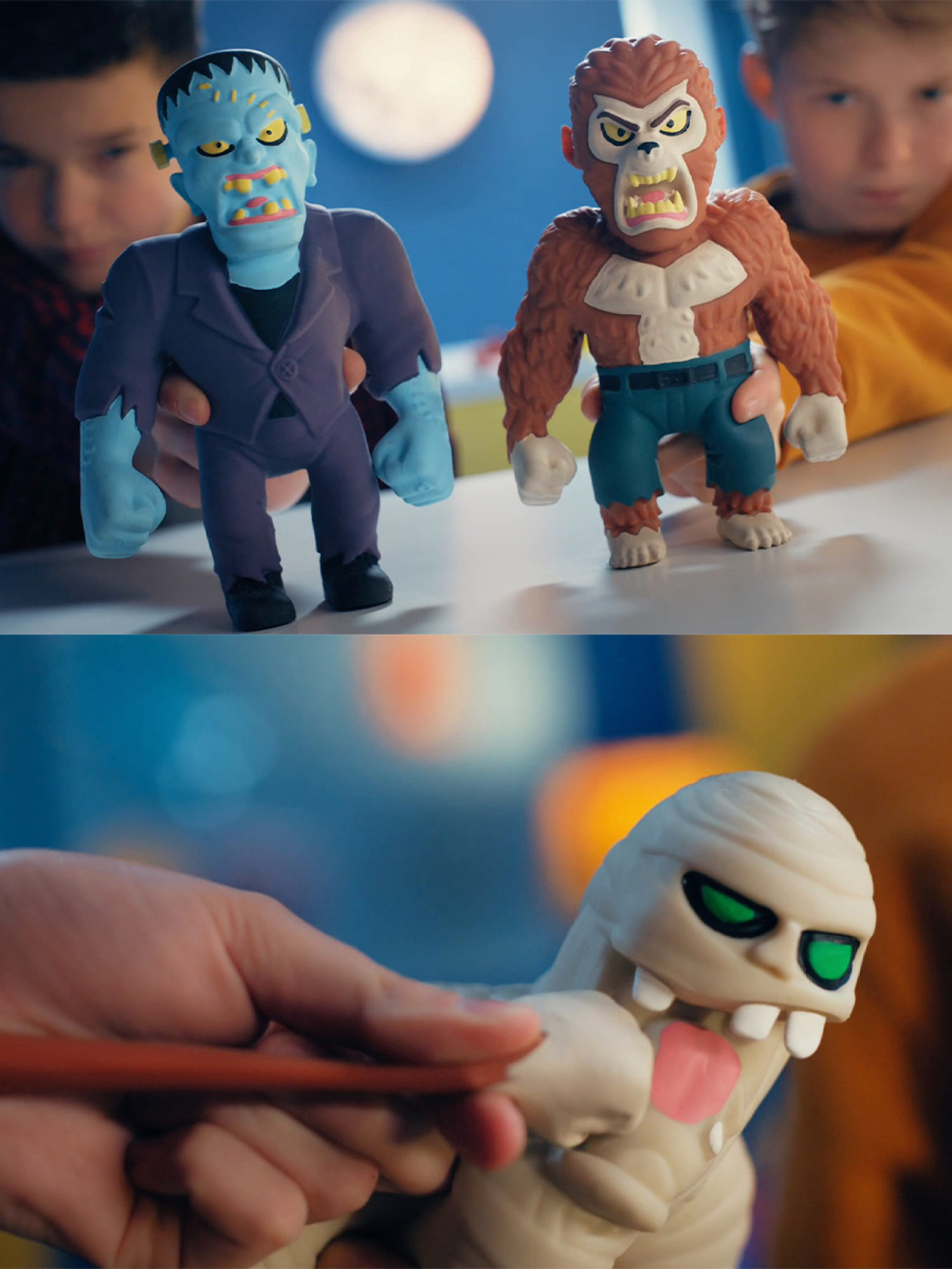 Тянущиеся фигурки 1TOY Monster Flex Maxi монстры тянучки, 21 см, 3 вида в ассортименте