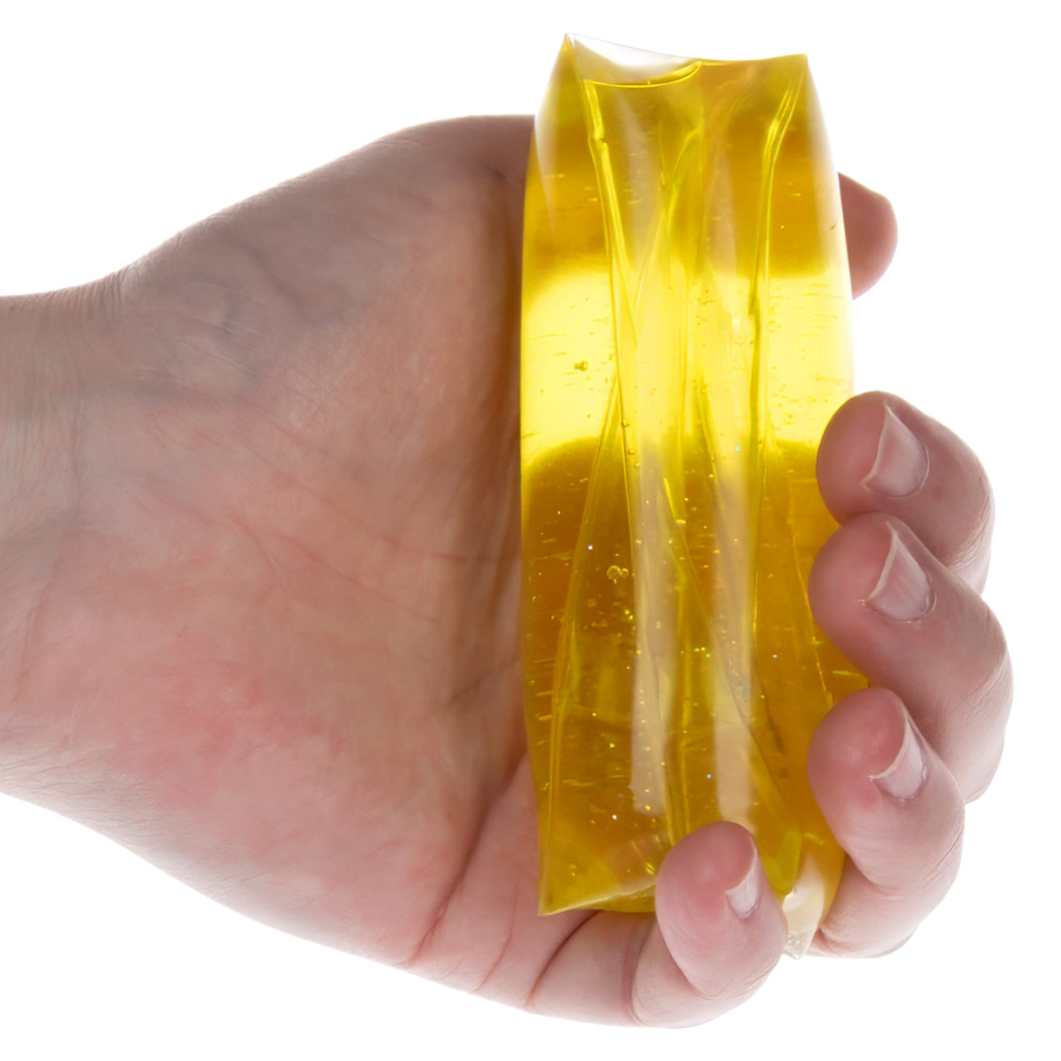 Скользун с блестками 1TOY,11х4 см, желтый