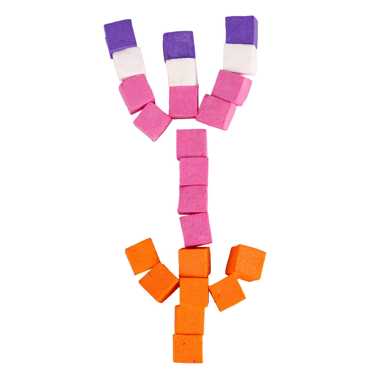 Конструктор-пластилин Gummy Blocks Микс липучка, липкий, мягкий