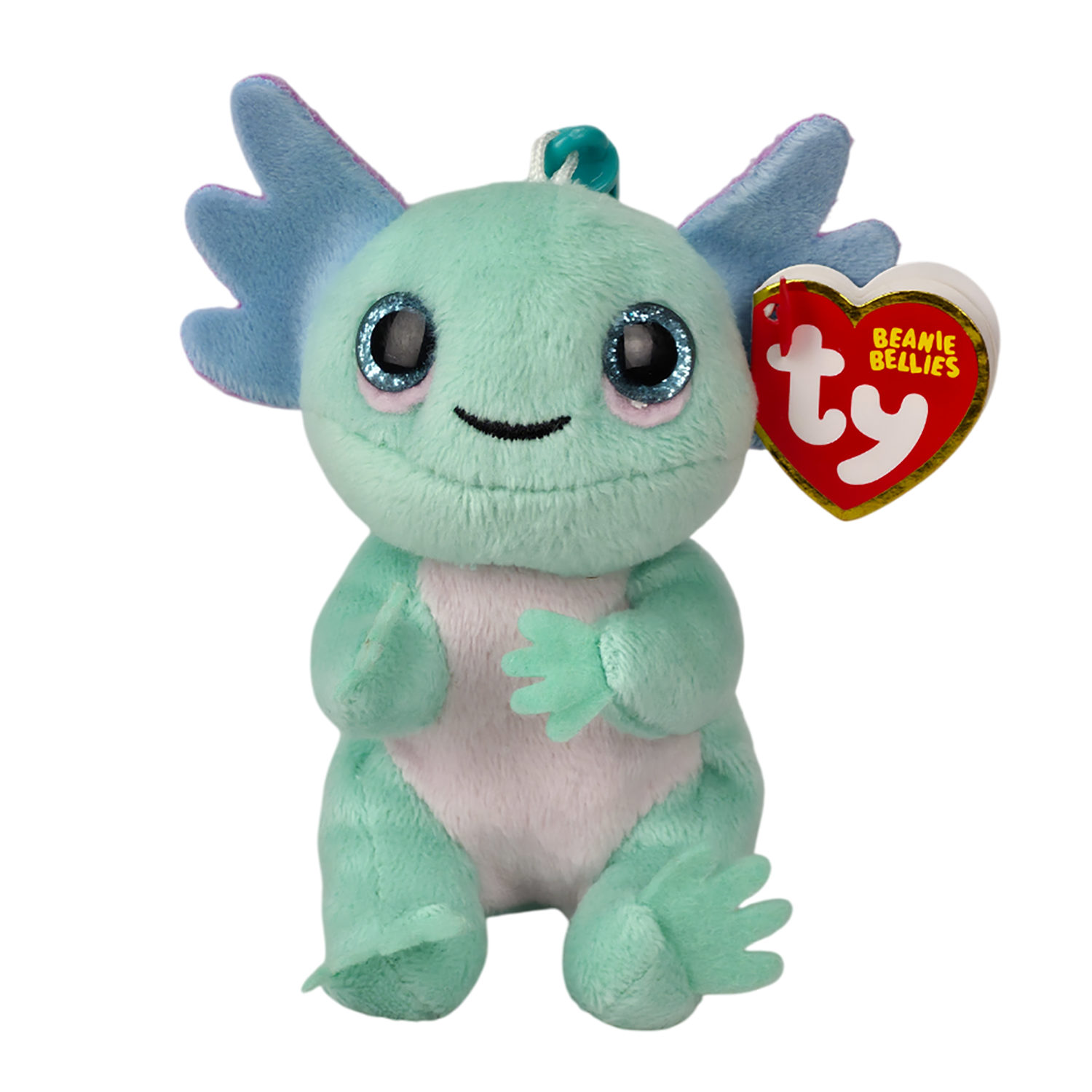 Мягкая игрушка на клипсе TY Пастельный Аксолотль Алекс, 15 см