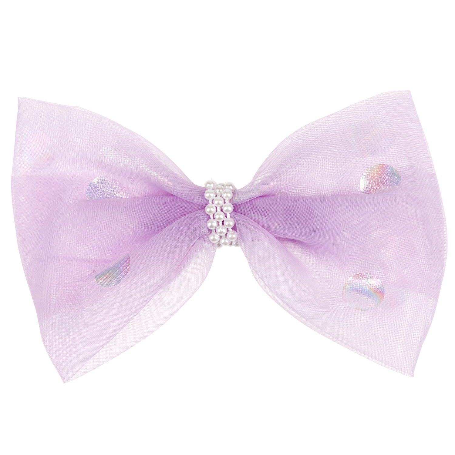 Lukky Fashion набор из 2 заколок-зажимов д.волос Бантик и Цветок Шифон и Шёлк,4 цв.микс