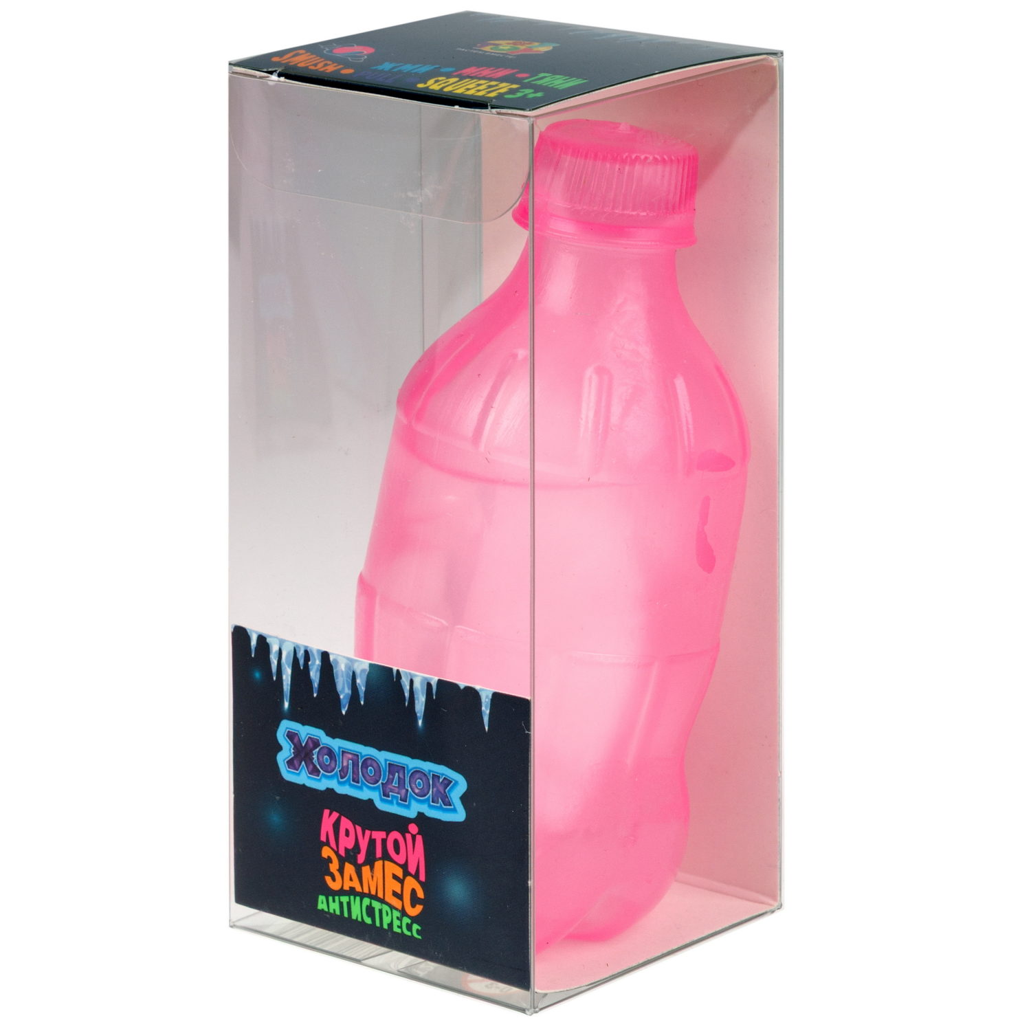 Антистресс-игрушка с эффектом охлаждения 1TOY Крутой замес Холодок бутылка, 11х5,5 см, в ассортименте