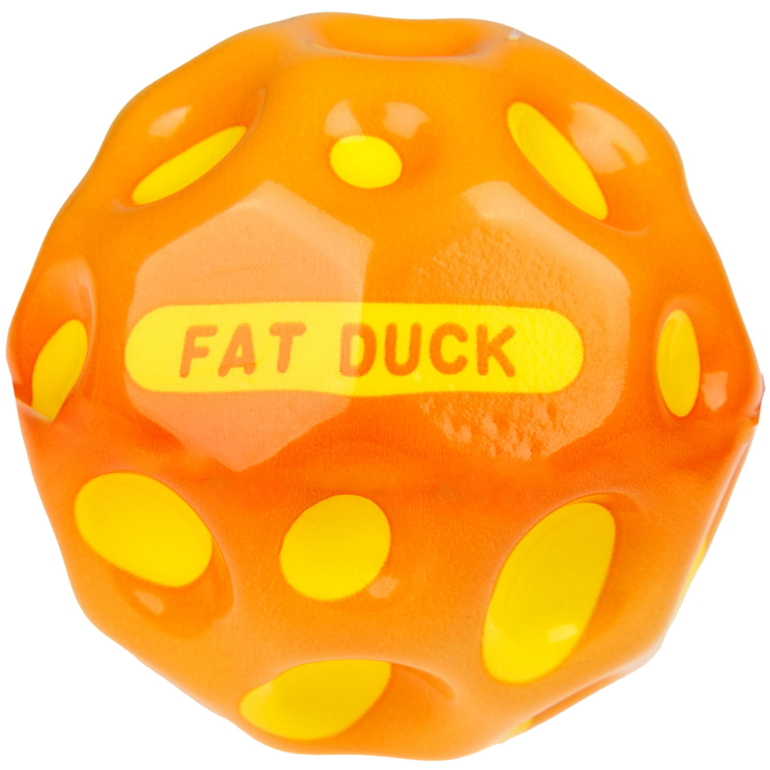 Мяч 1TOY Крутой замес Moon Ball сырный, 6 см, оранжево-желтый