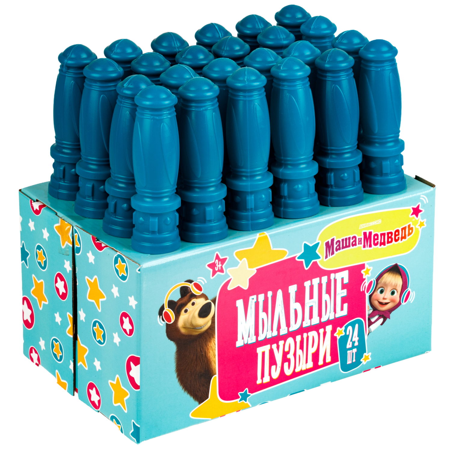 Мыльные пузыри 1TOY Маша и Медведь, 60 мл