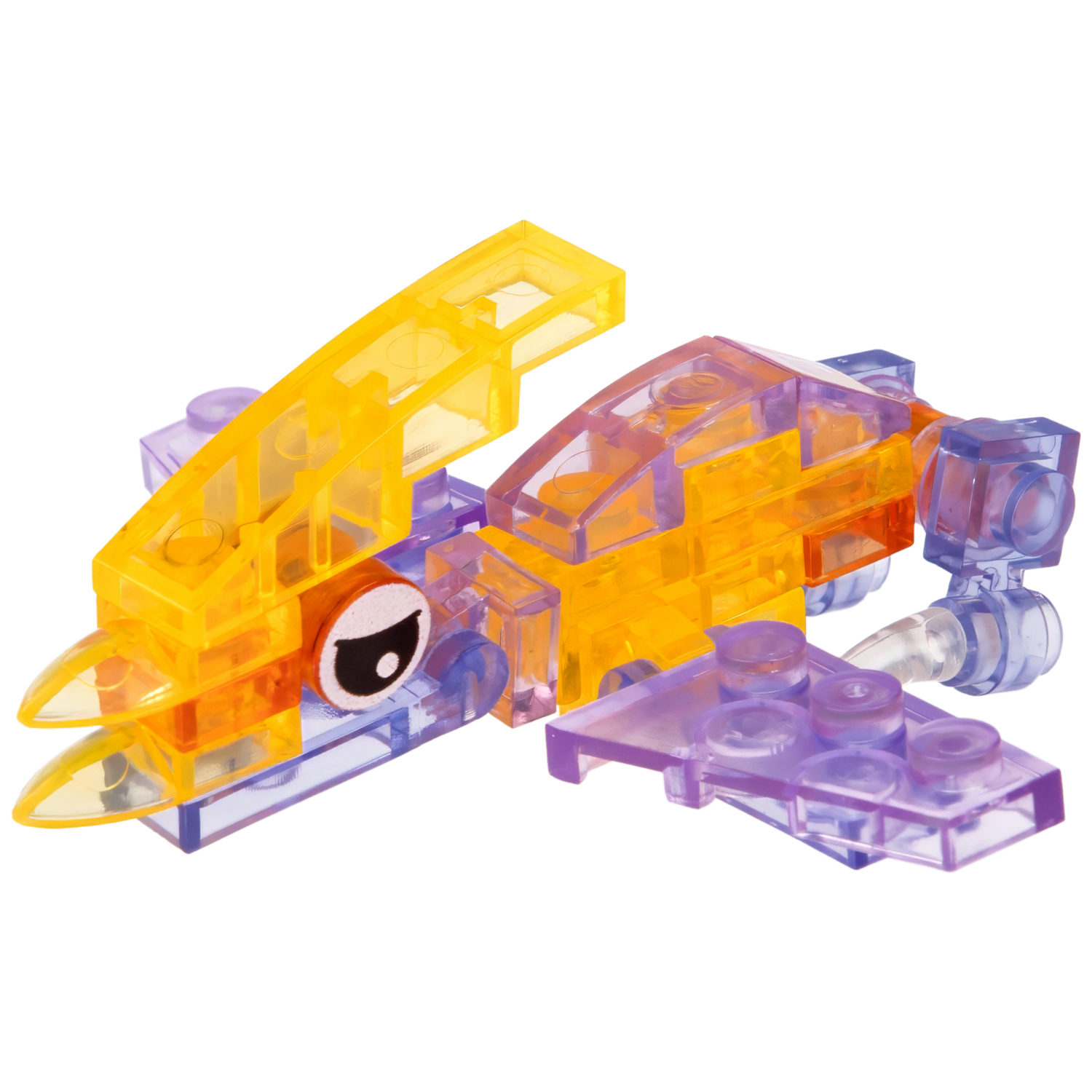 1Toy Blockformers "Планета динозавров" прозрач. блоки  (д/б 12 шт., в асс. 12 видов, коробка)