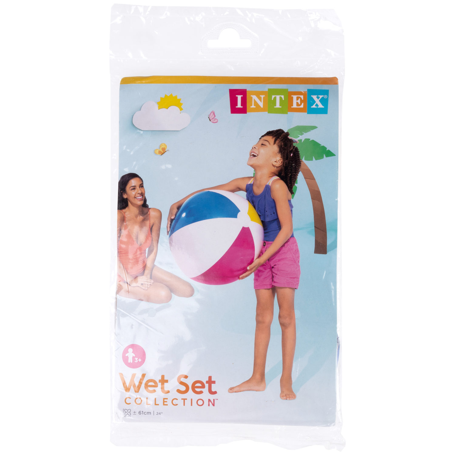 Мяч надувной пляжный Intex Интекс, для плавания и для бассейна