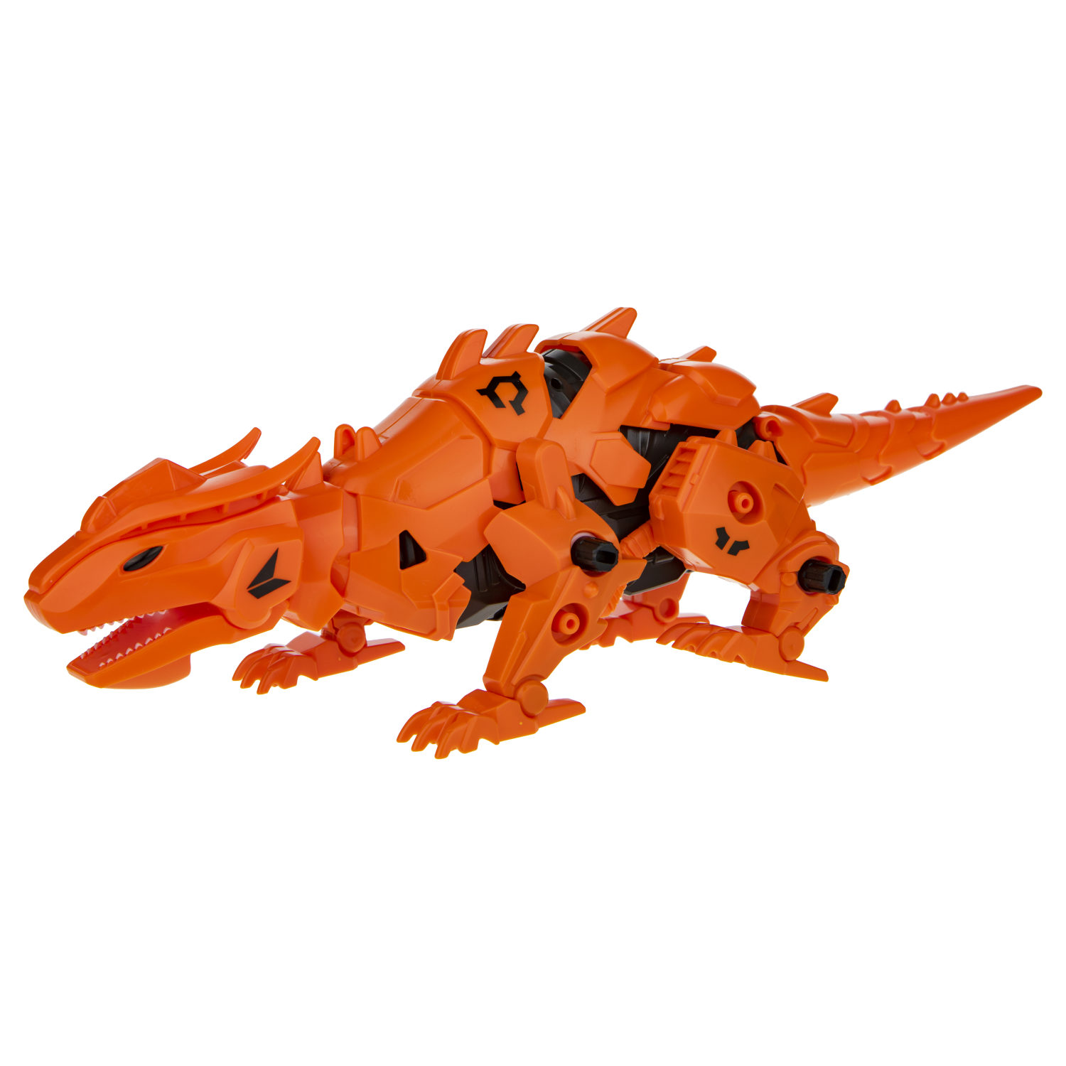Интерактивная игрушка - конструктор 1TOY RoboLife динозавр Робо- ящерица, оранжевый, 46 деталей, звуковые и эффекты движения