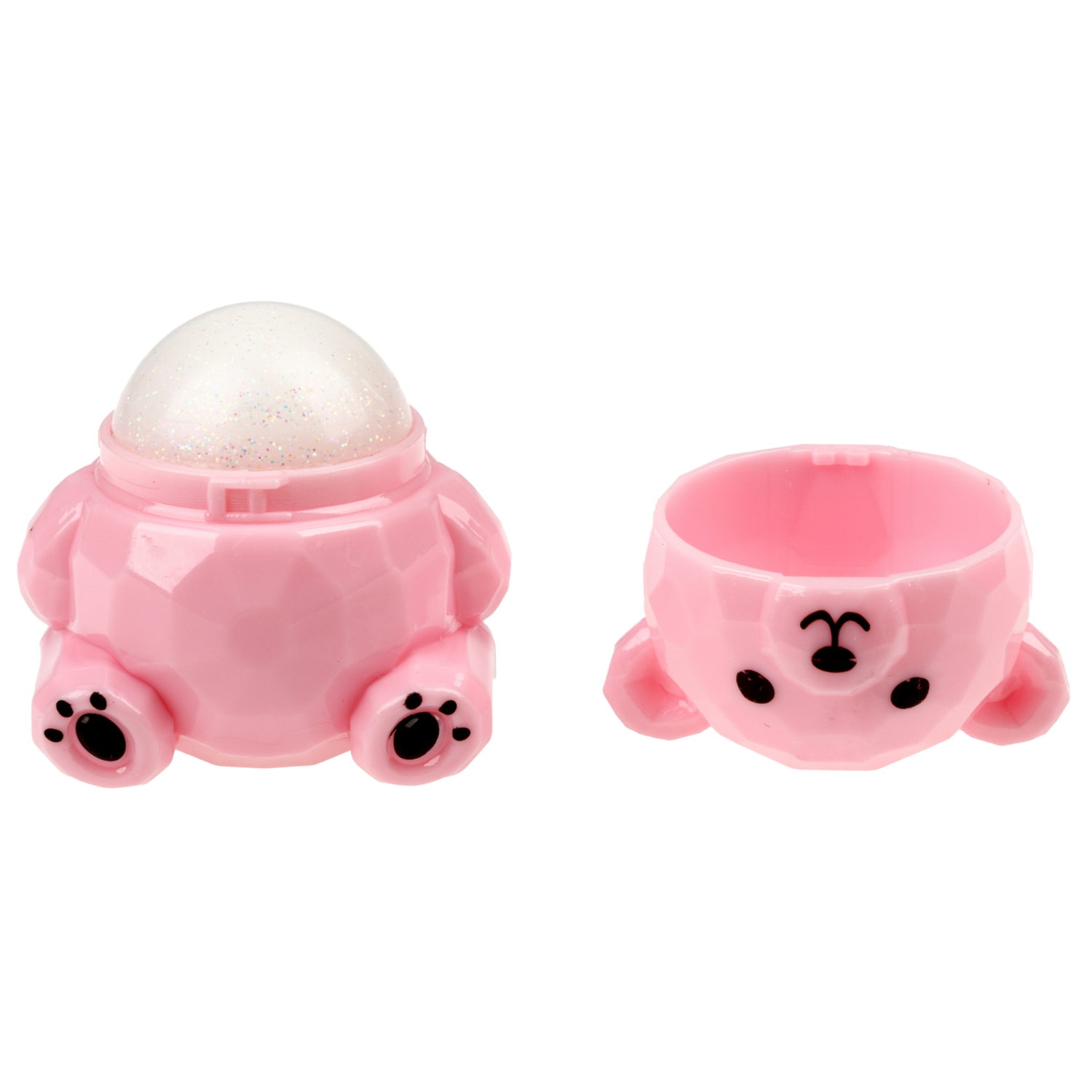 Бальзам для губ детский Lukky Гламурные Зверушки Мишка Тедди, с блёстками, 9 г, 3 цвета в ассортименте